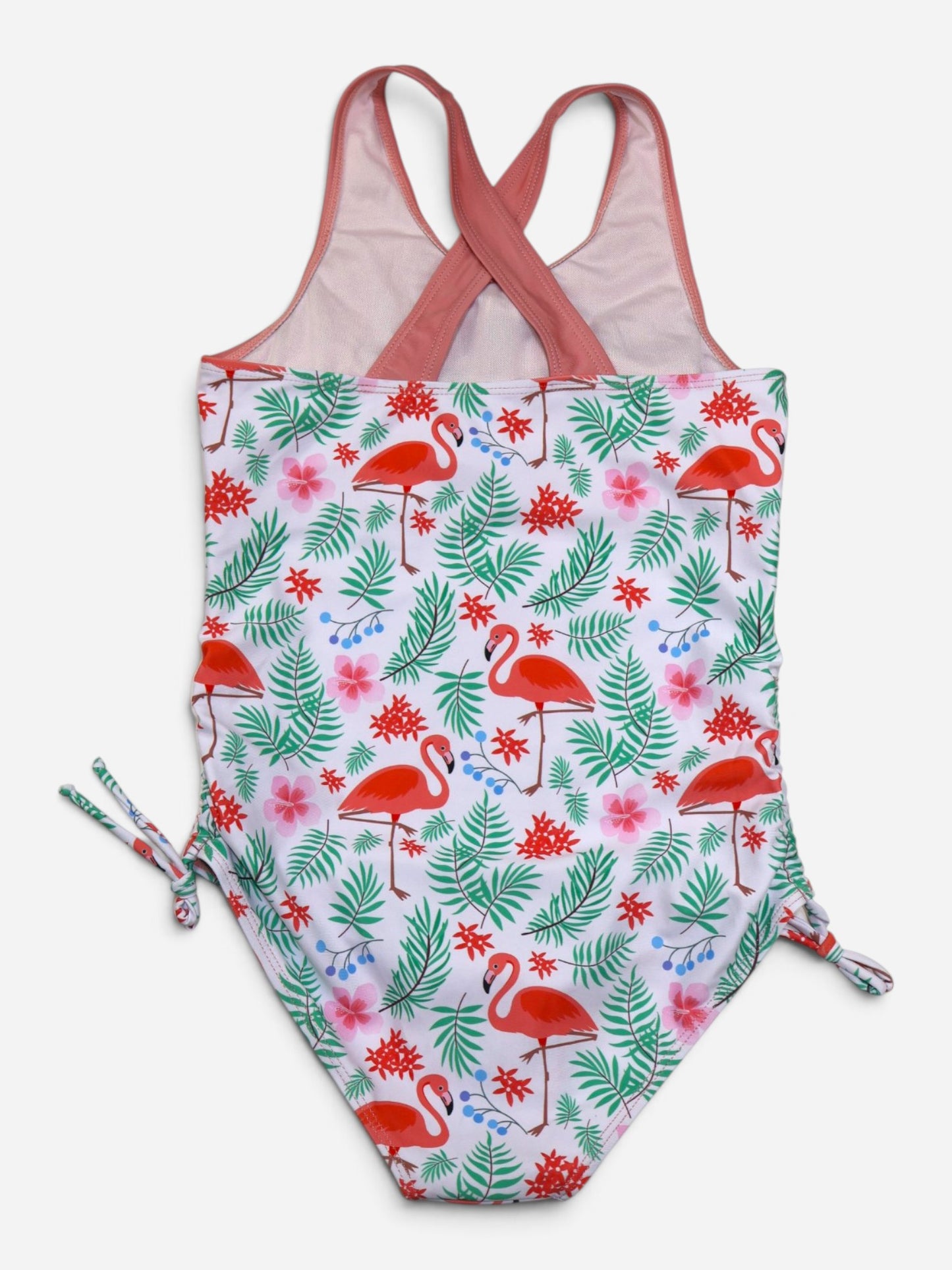 TRAJE DE BAÑO CON ESTAMPADO DE FLAMENCO PARA NIÑA | TALLA 11
