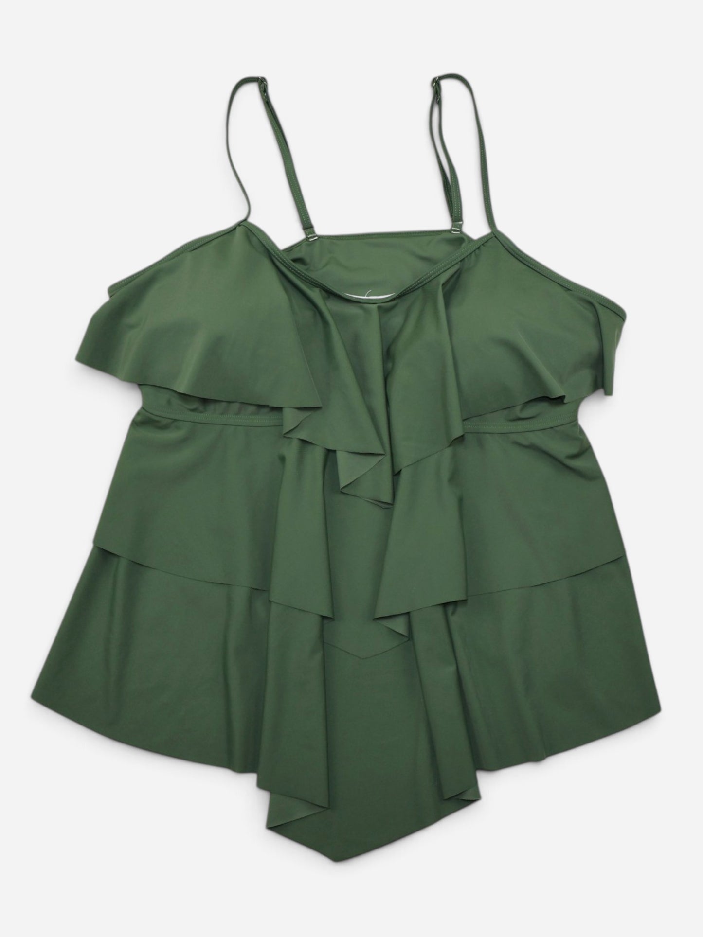 TOP DE TANKINI VERDE PARA MUJER | TALLA 4XL