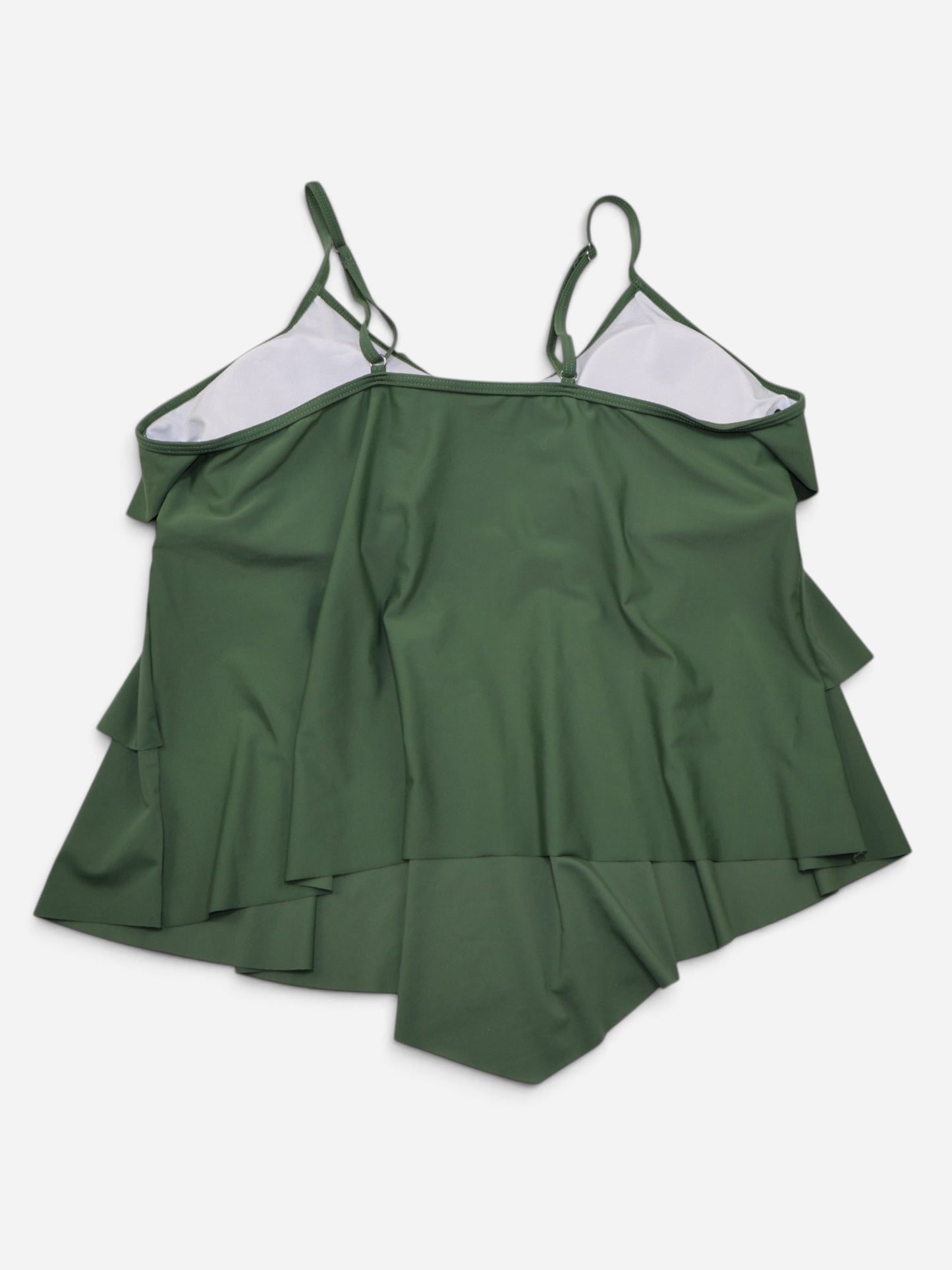 TOP DE TANKINI VERDE PARA MUJER | TALLA 4XL