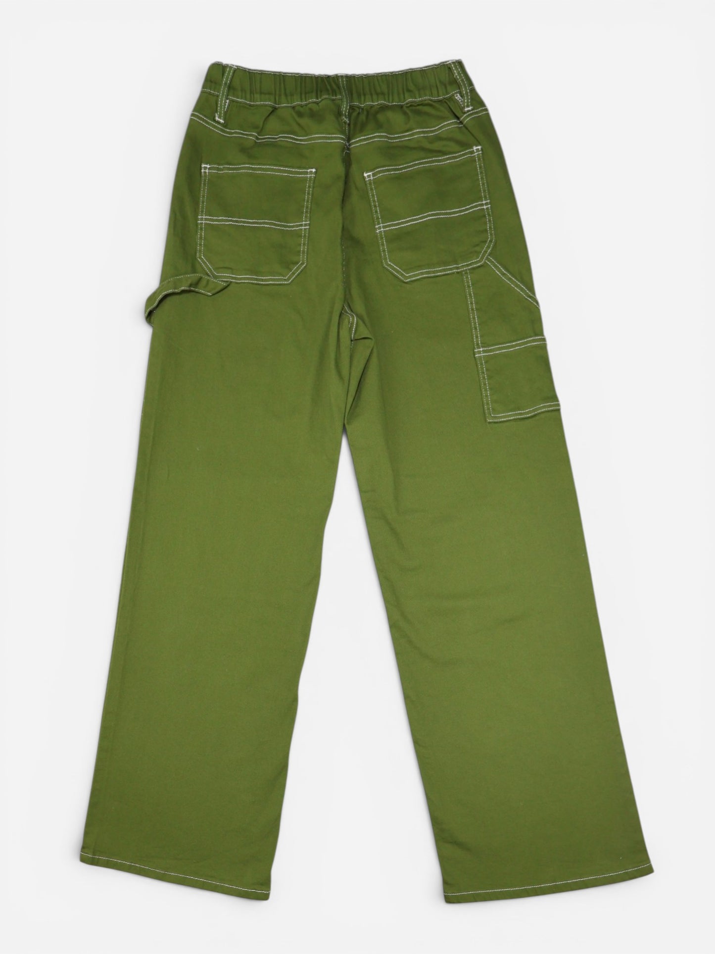PANTALÓN CARGO VERDE MILITAR | FOREVER 21 | TALLA M