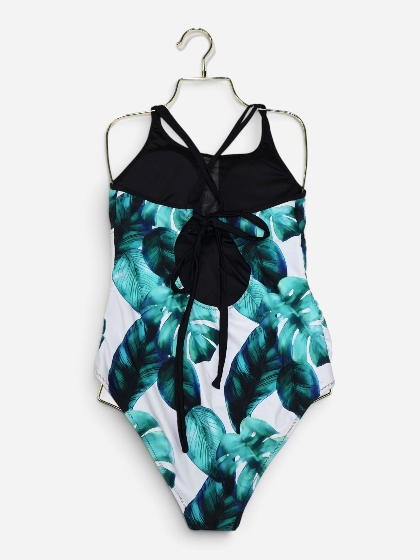 TRAJE DE BAÑO ENTERO CON ESTAMPADO DE HOJAS TROPICALES | CUPSHE | TALLA XXL