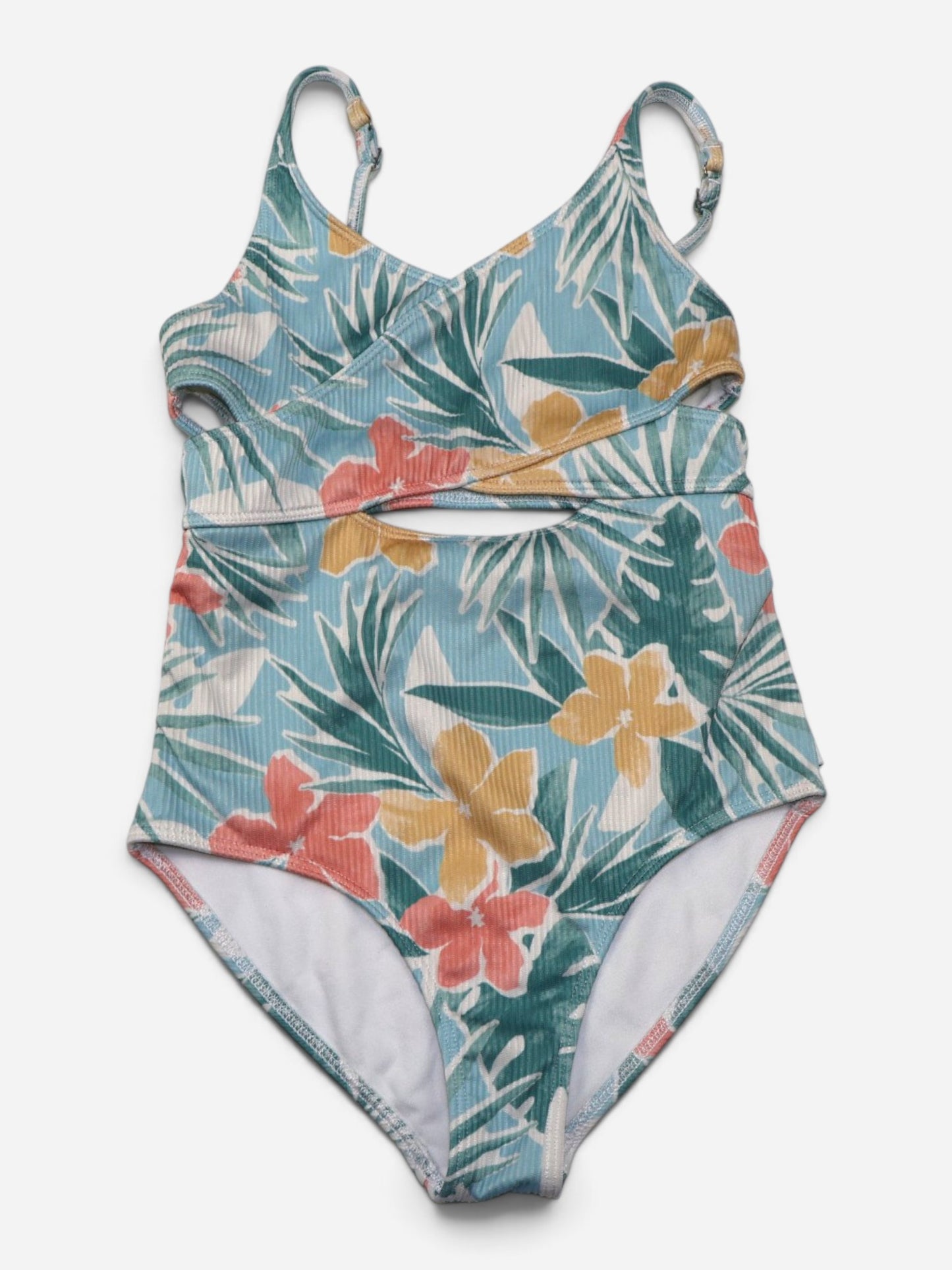 TRAJE DE BAÑO CON ESTAMPADO TROPICAL PARA NIÑA | ABERCROMBIE KIDS | TALLA 9/10