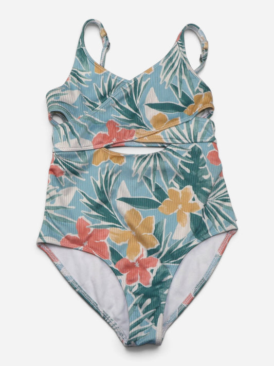 TRAJE DE BAÑO CON ESTAMPADO TROPICAL PARA NIÑA | ABERCROMBIE KIDS | TALLA 9/10