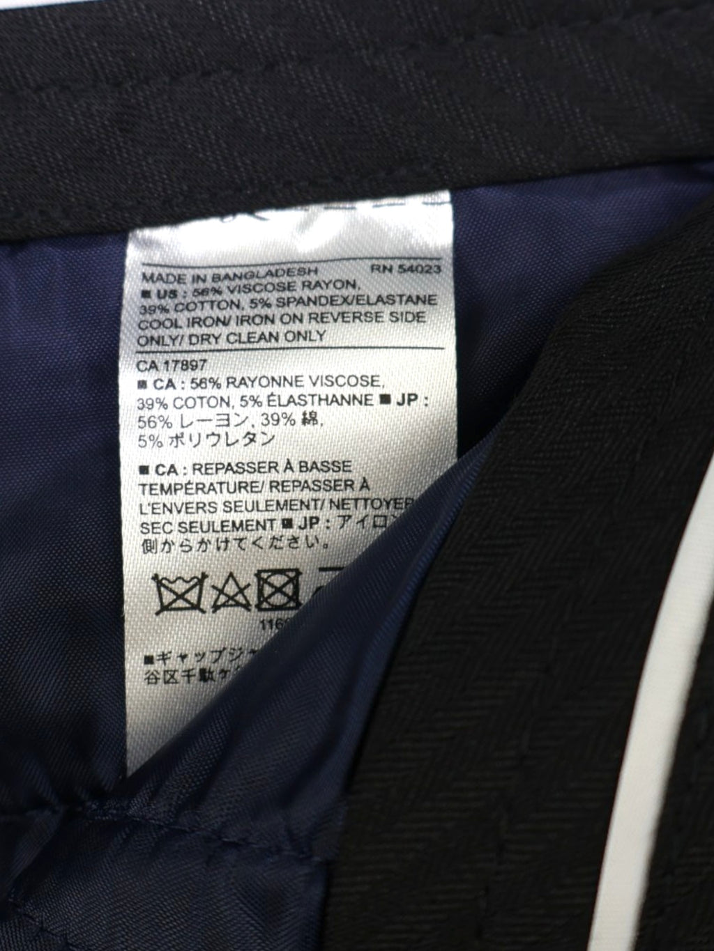 PANTALÓN AZUL MARINO | BANANA REPUBLIC | TALLA 6 (S)