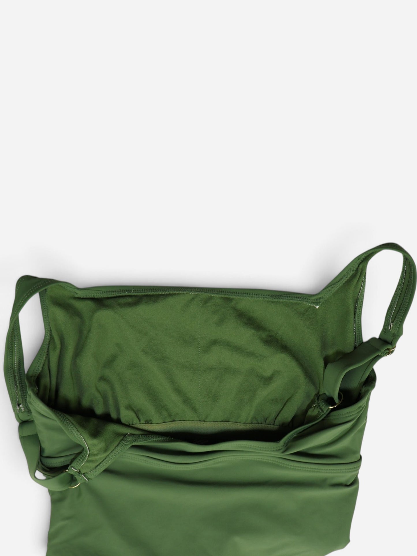 TRAJE DE BAÑO ENTERO VERDE PARA MUJER | ESSENTIALS BY CATALINA | TALLA L (12-14)