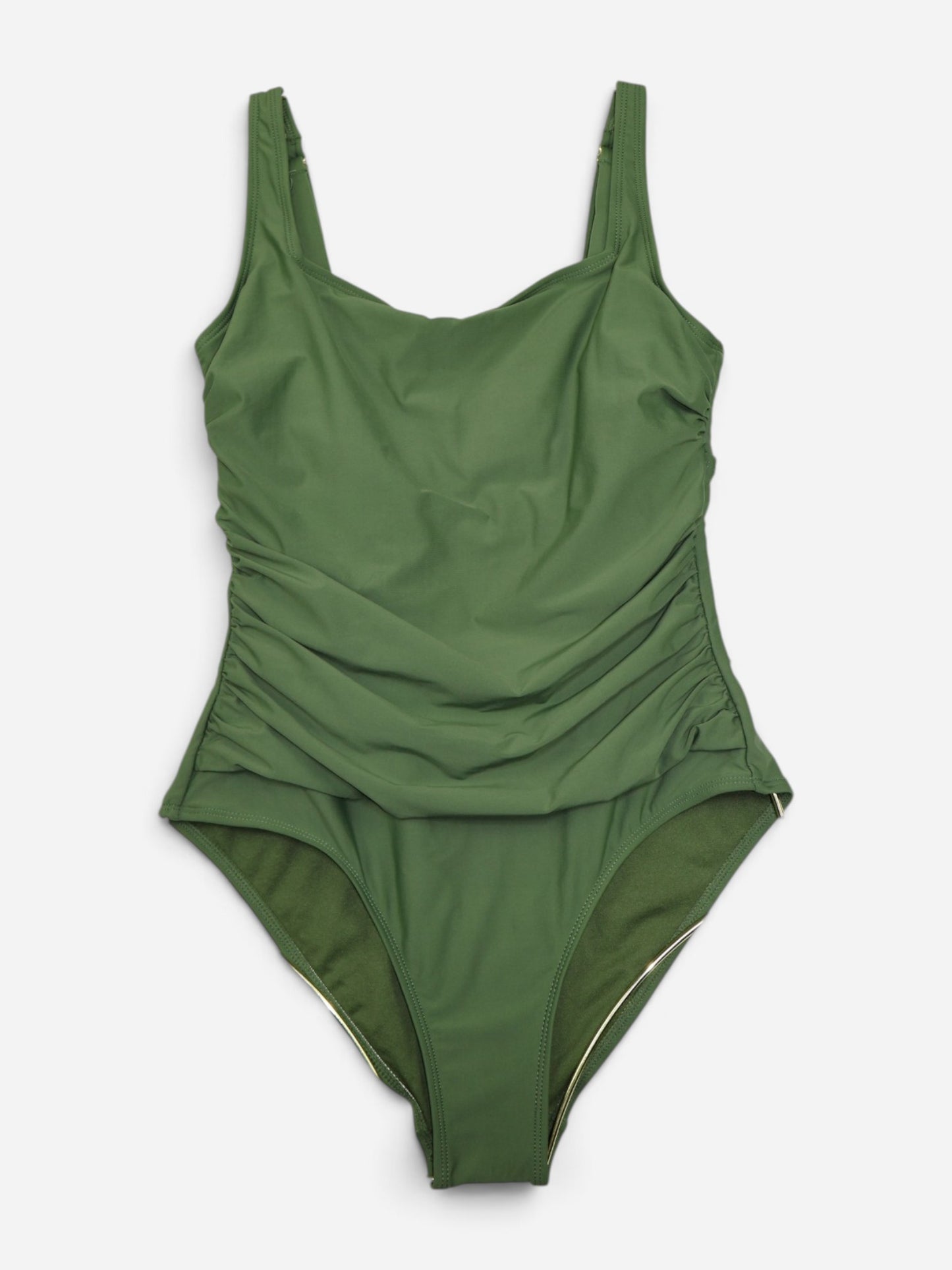 TRAJE DE BAÑO ENTERO VERDE PARA MUJER | ESSENTIALS BY CATALINA | TALLA L (12-14)