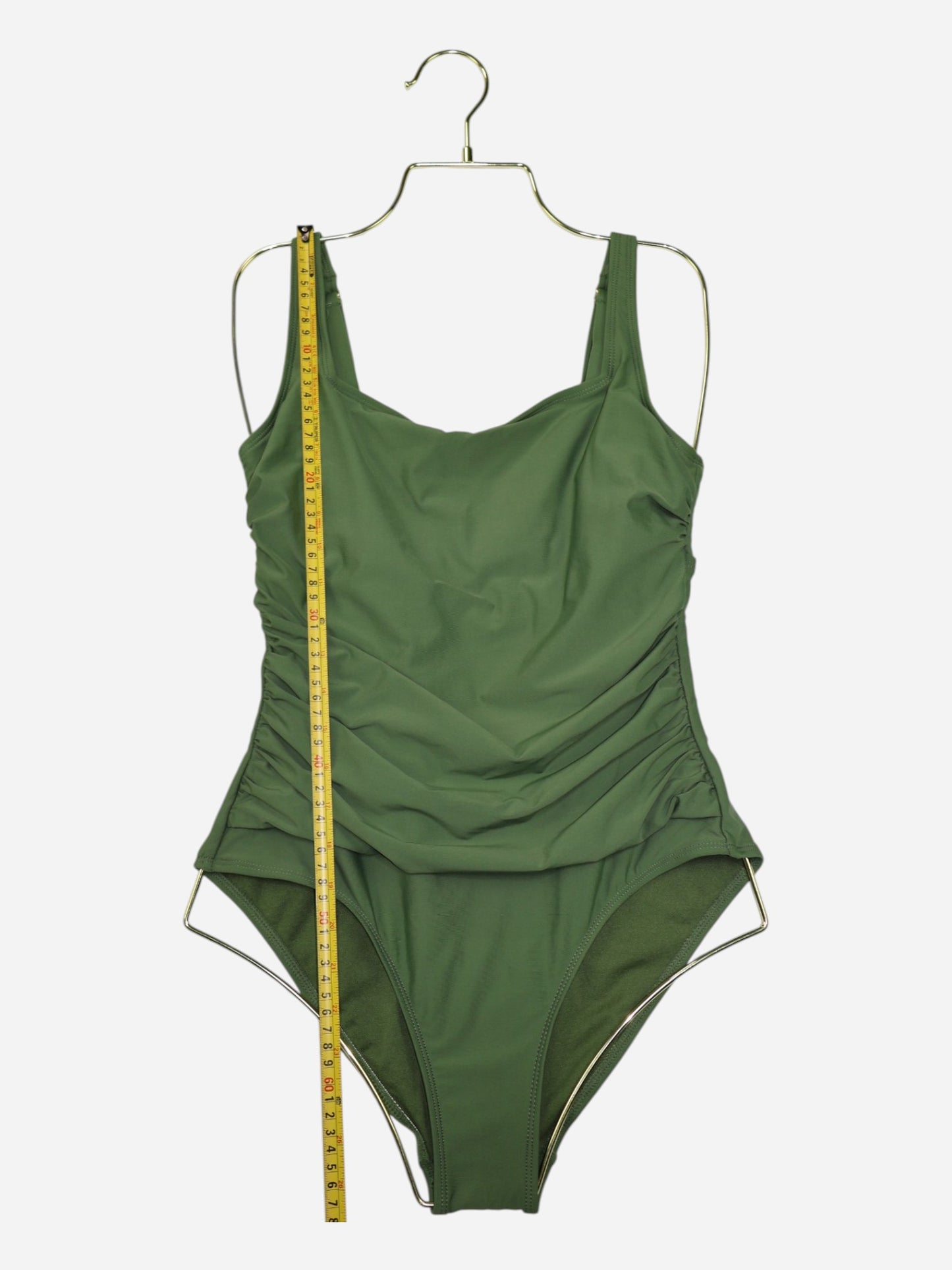 TRAJE DE BAÑO ENTERO VERDE PARA MUJER | ESSENTIALS BY CATALINA | TALLA L (12-14)