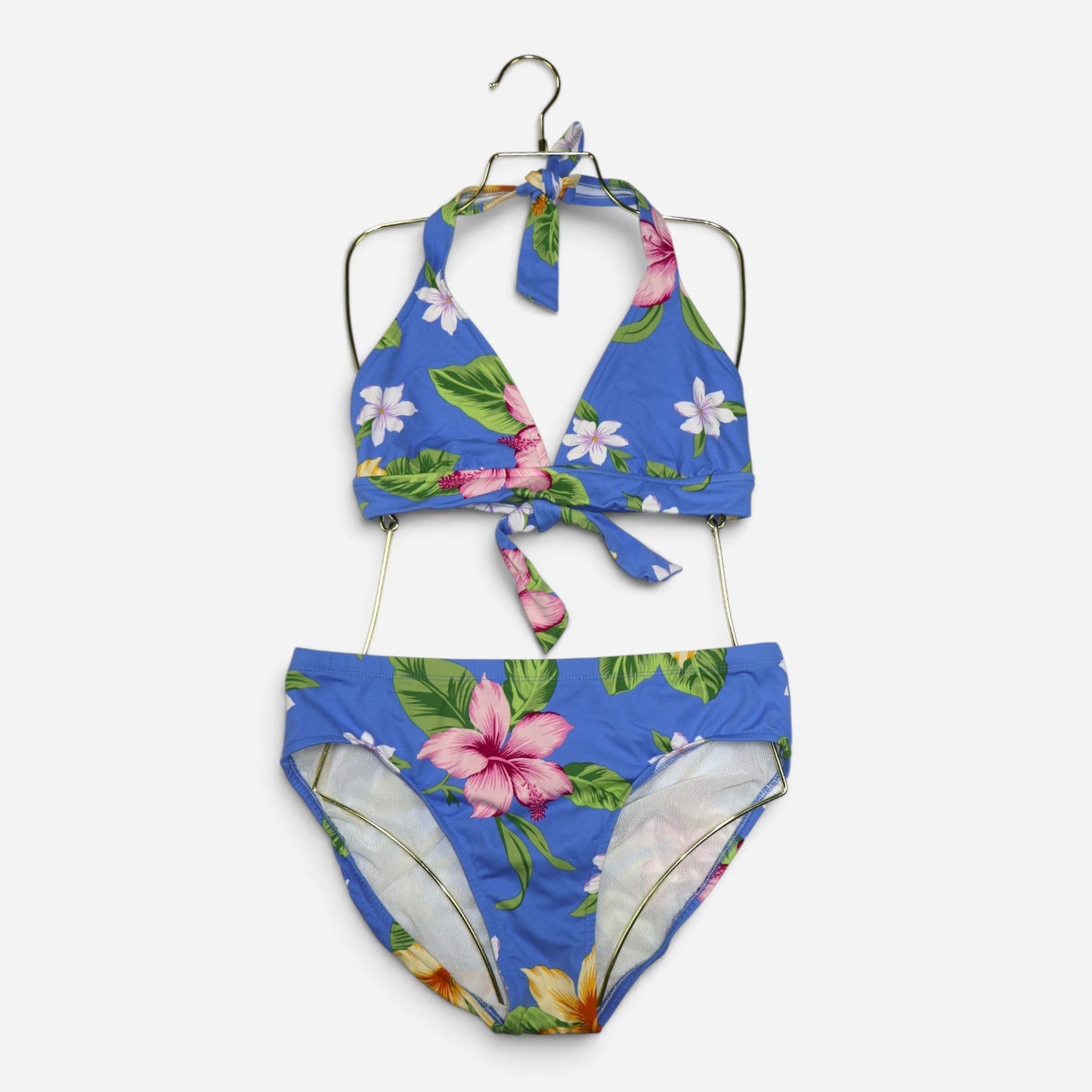 BIKINI DE DOS PIEZAS AZUL CON ESTAMPADO FLORAL PARA MUJER | JANTZEN | TALLA 16 (XL)
