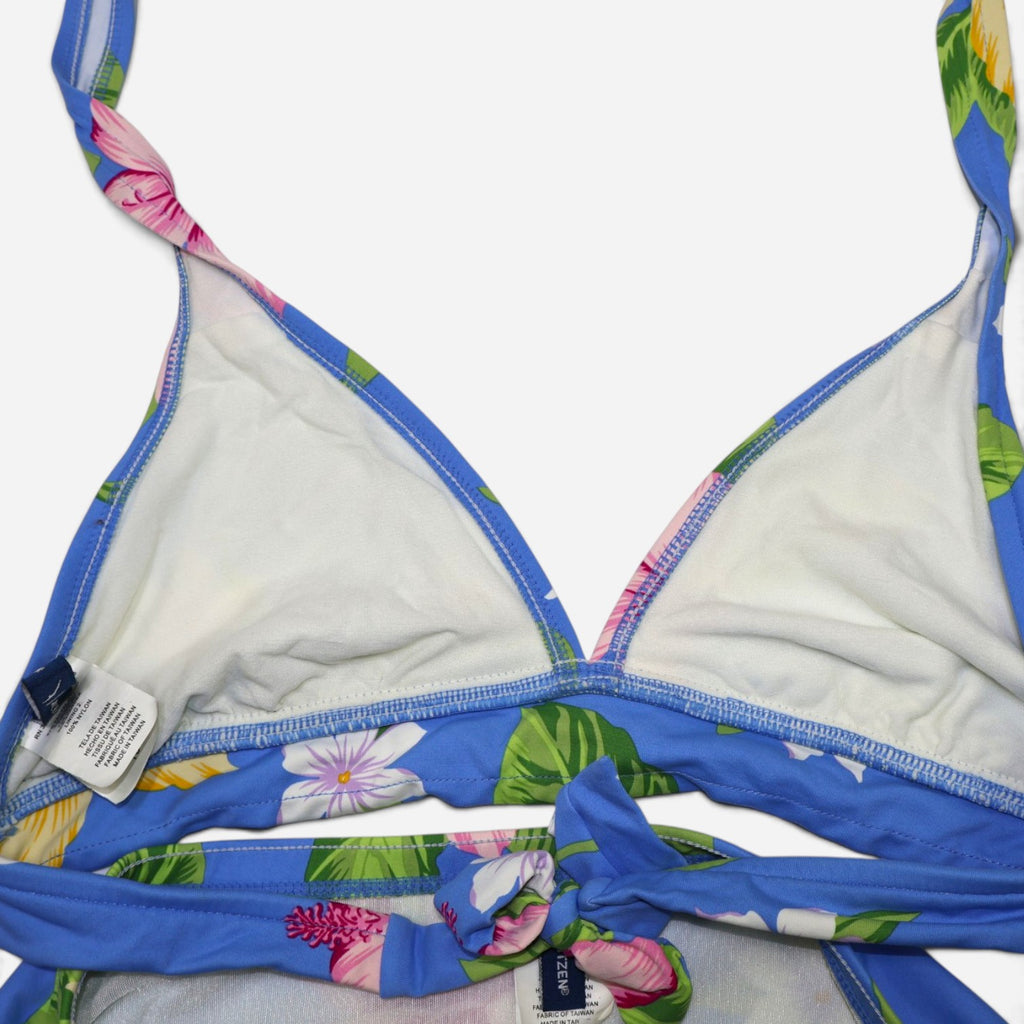 BIKINI DE DOS PIEZAS AZUL CON ESTAMPADO FLORAL PARA MUJER | JANTZEN | TALLA 16 (XL)