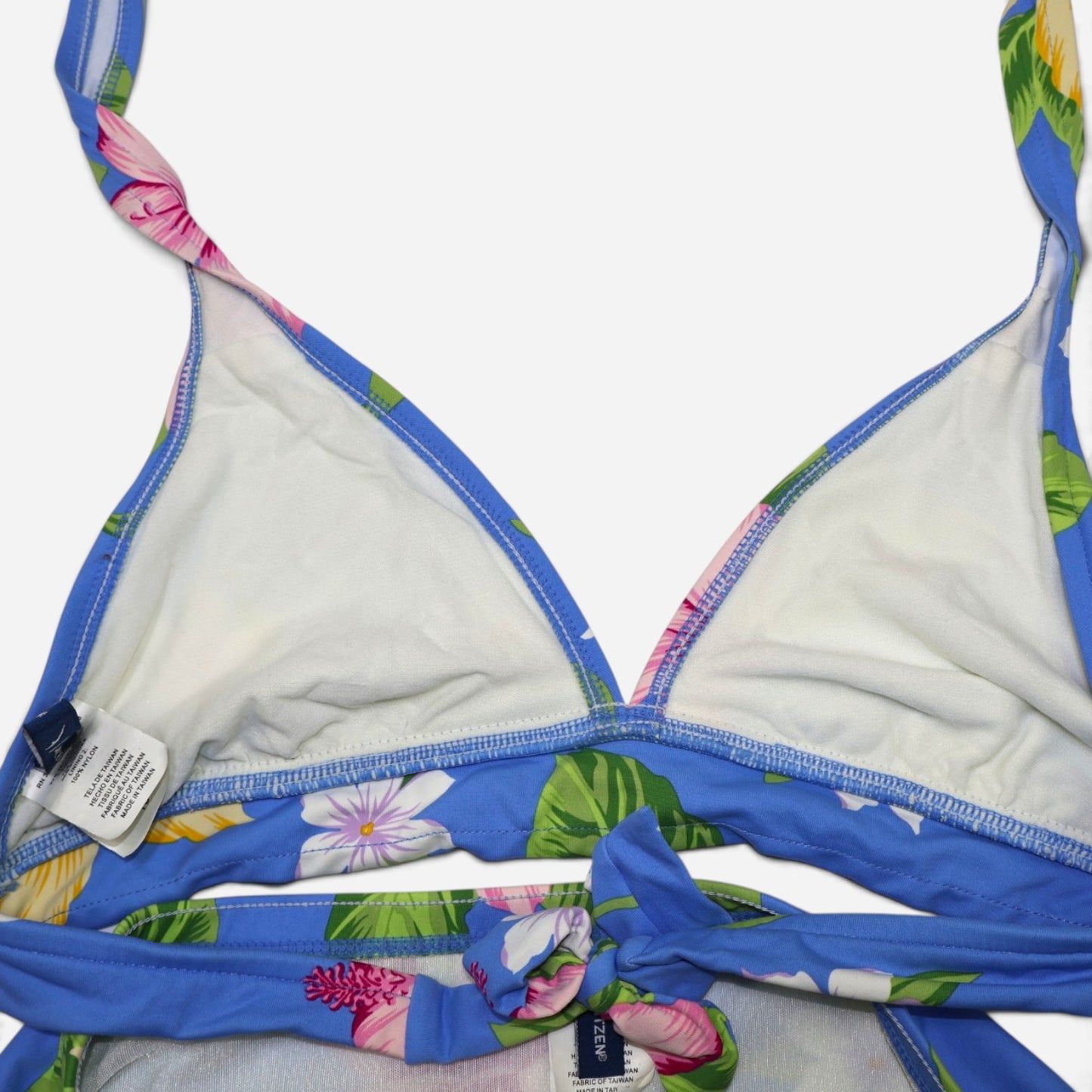 BIKINI DE DOS PIEZAS AZUL CON ESTAMPADO FLORAL PARA MUJER | JANTZEN | TALLA 16 (XL)