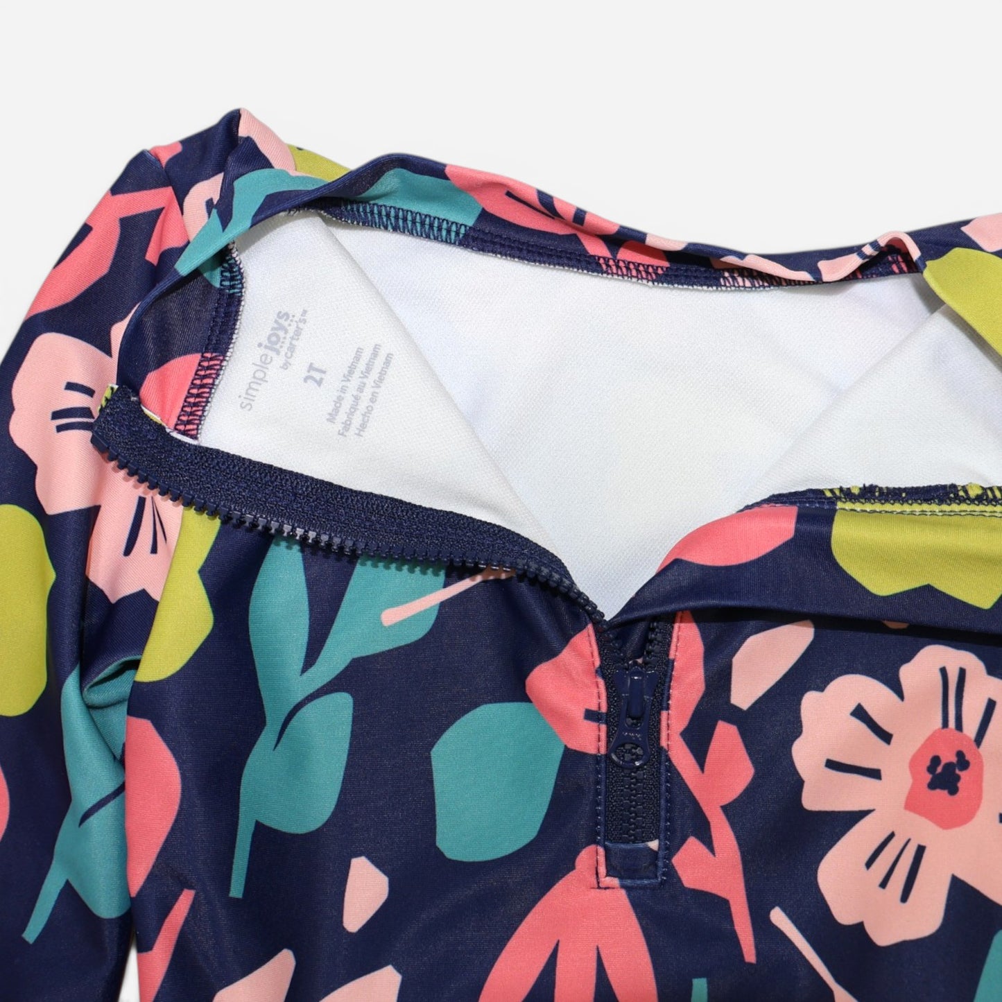 TRAJE DE BAÑO MANGA LARGA PARA NIÑA | SIMPLE JOYS BY CARTER’S | TALLA 2T