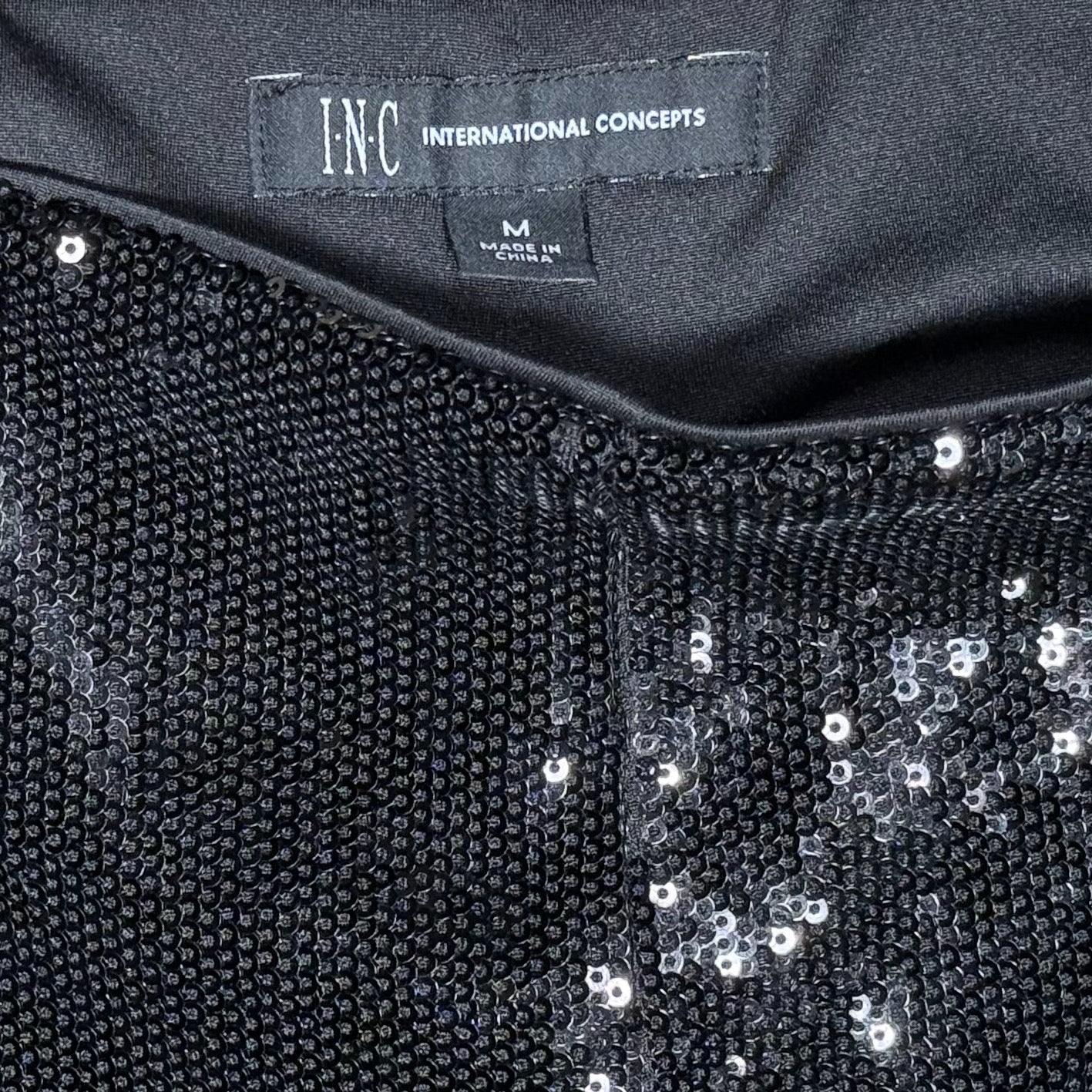 LEGGINGS NEGROS CON LENTEJUELAS | I.N.C. | M