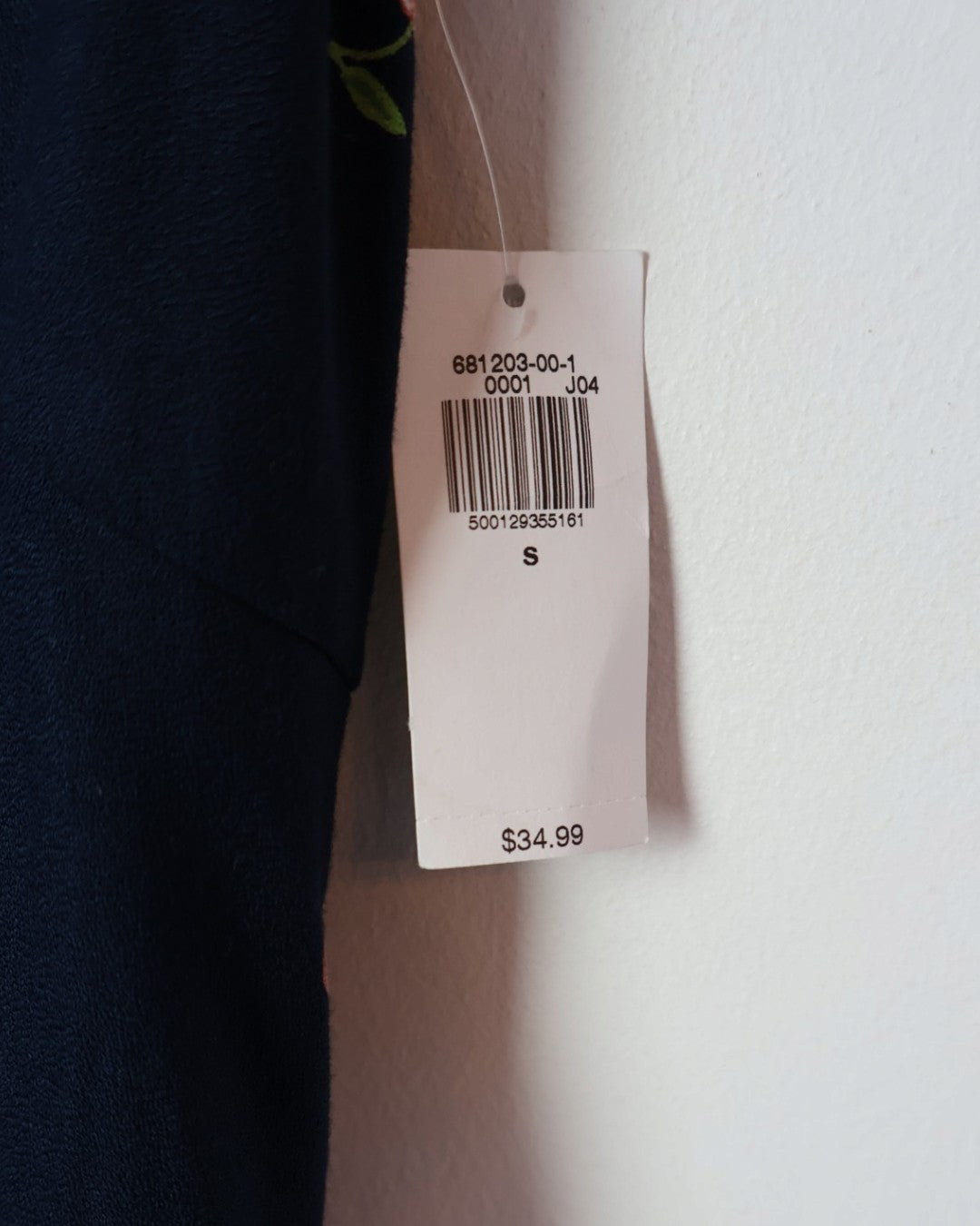 NEW | VESTIDO CORTO AZUL MARINO CON CEREZAS PARA MUJER | OLD NAVY | TALLA S