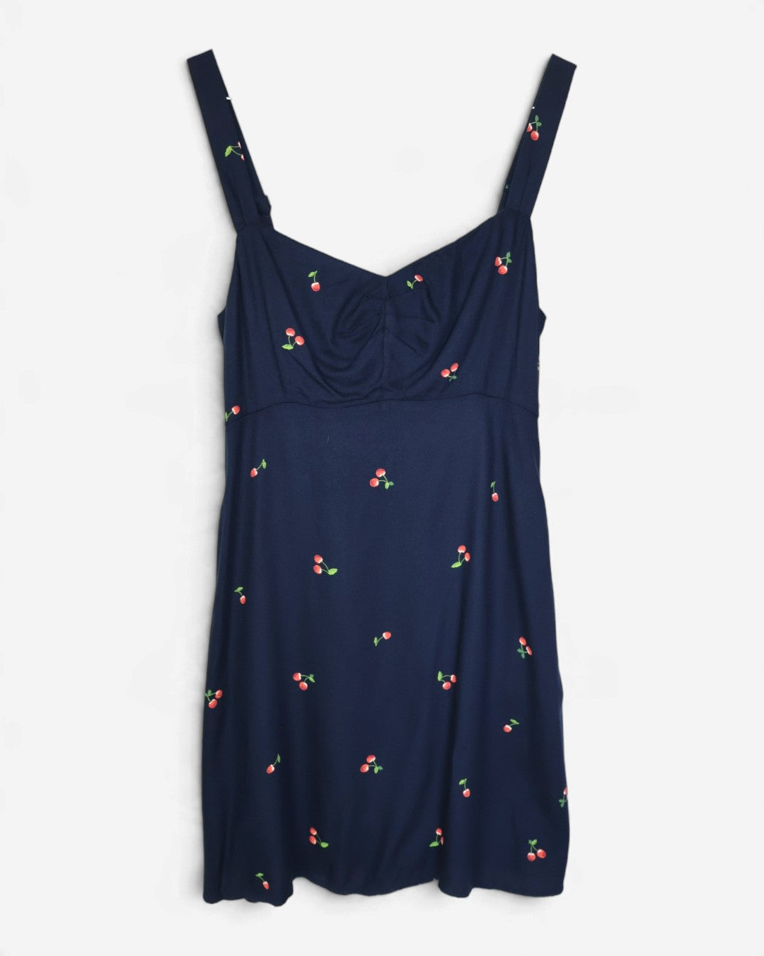 NEW | VESTIDO CORTO AZUL MARINO CON CEREZAS PARA MUJER | OLD NAVY | TALLA S