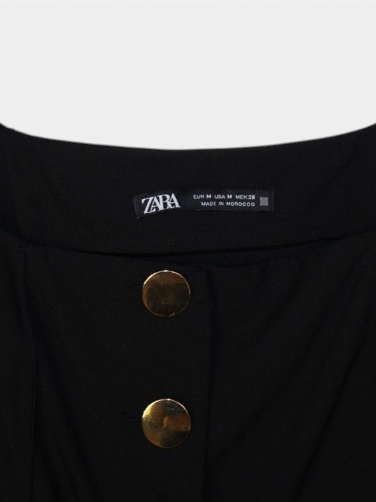 JUMPSUIT NEGRO CON BOTONES DORADOS | ZARA | TALLA M