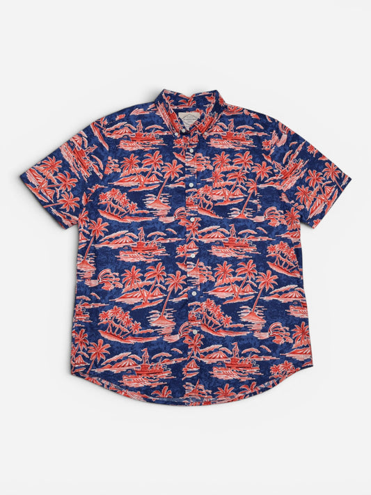 CAMISA MANGA CORTA CON ESTAMPADO TROPICAL | ST. JOHN’S BAY | TALLA L