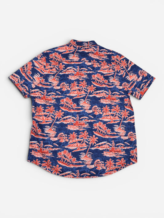 CAMISA MANGA CORTA CON ESTAMPADO TROPICAL | ST. JOHN’S BAY | TALLA L