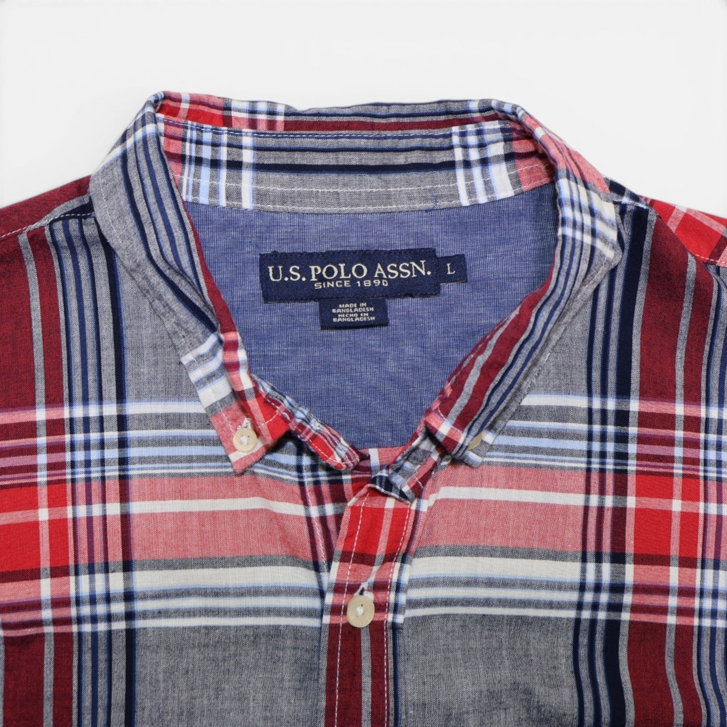 CAMISA MANGA LARGA DE CUADROS | U.S. POLO ASSN. | TALLA L