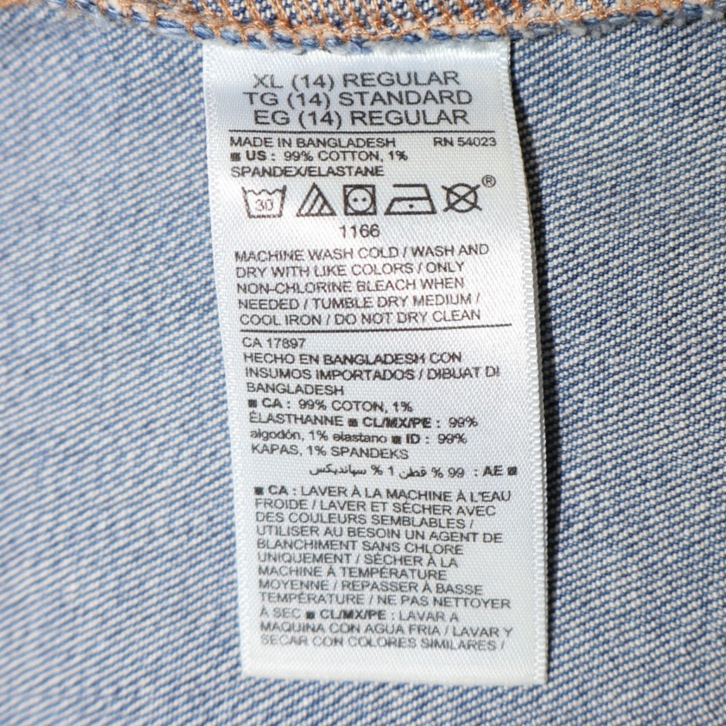 CHAQUETA JEAN PARA NIÑAS | OLD NAVY | TALLA XL (14)