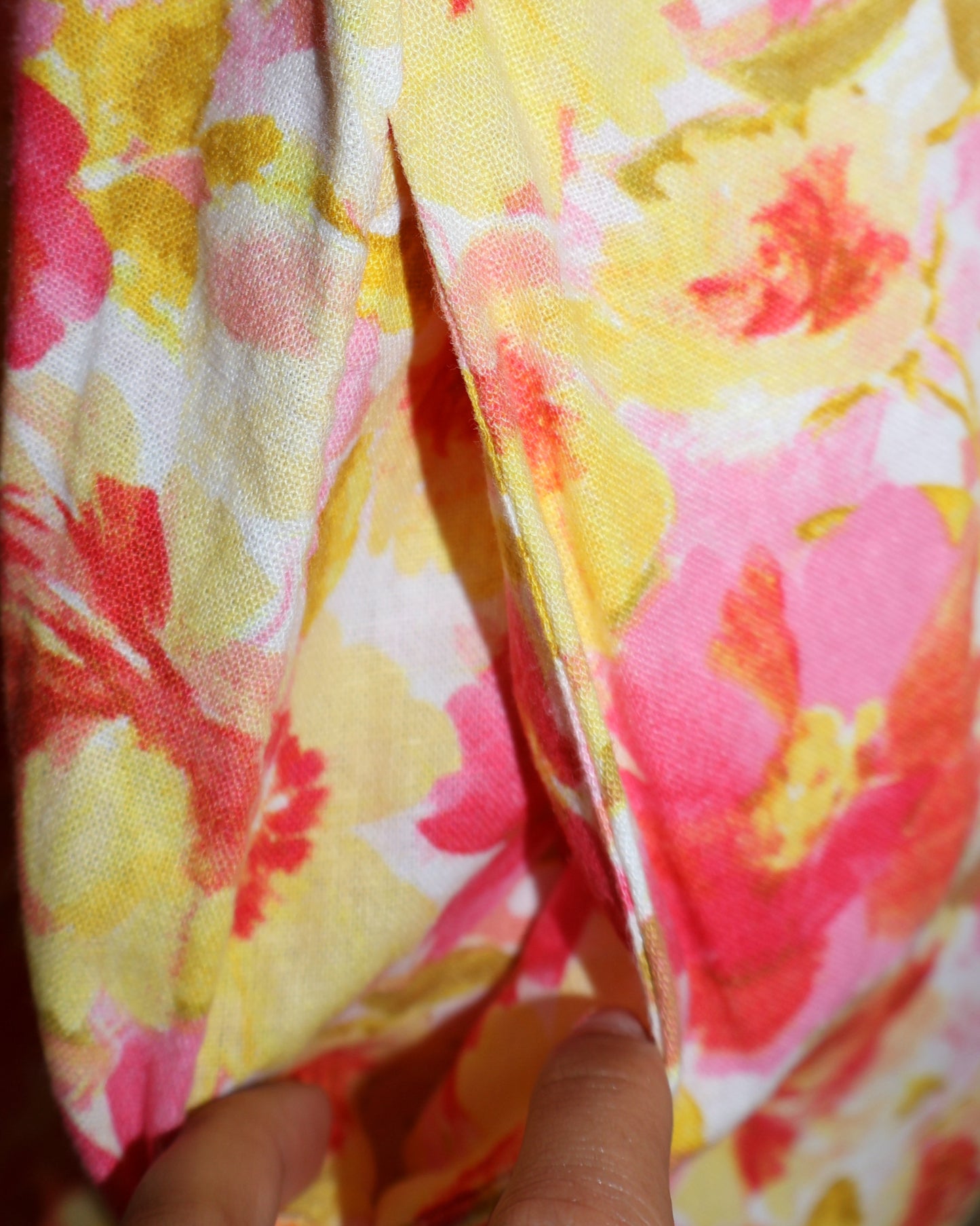 VESTIDO DE LINO CON ESTAMPADO FLORAL | OLD NAVY | TALLA L