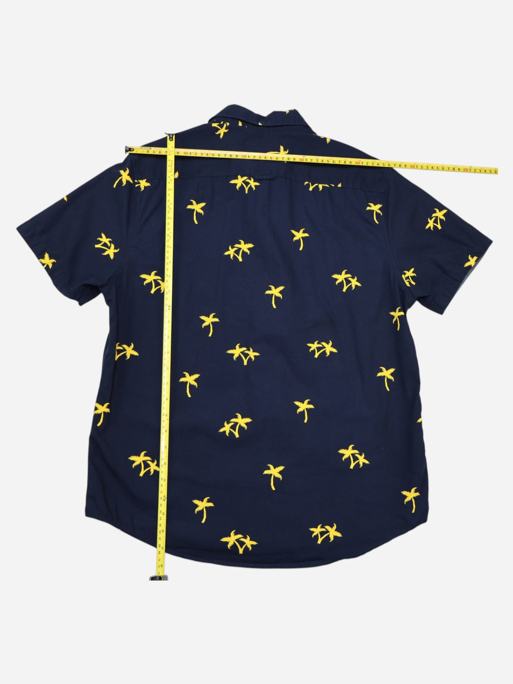 CAMISA MANGA CORTA CON ESTAMPADO DE PALMERAS | DENIM & FLOWER | TALLA L