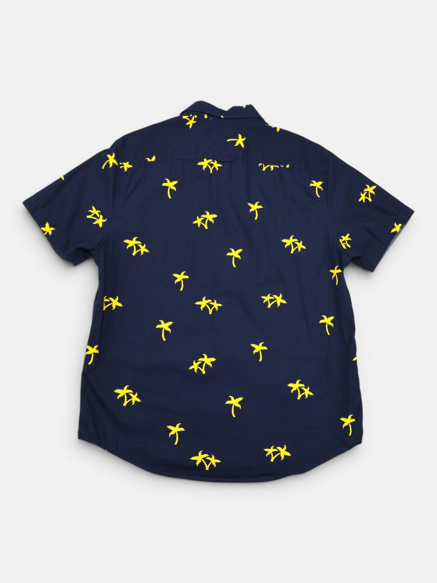 CAMISA MANGA CORTA CON ESTAMPADO DE PALMERAS | DENIM & FLOWER | TALLA L