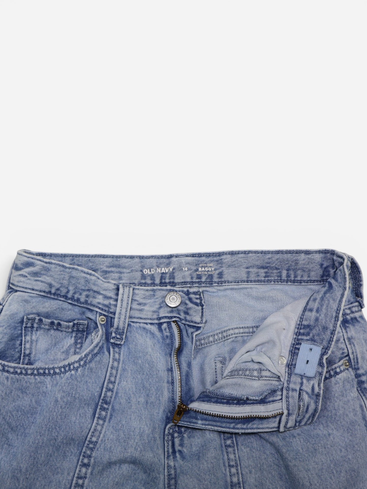 JEAN CARGO BAGGY DE TIRO ALTO PARA ADOLESCENTES | OLD NAVY | TALLA 14 AÑOS