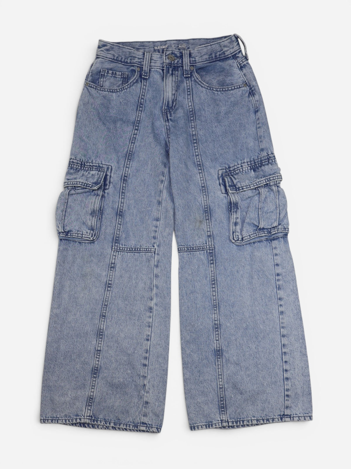 JEAN CARGO BAGGY DE TIRO ALTO PARA ADOLESCENTES | OLD NAVY | TALLA 14 AÑOS