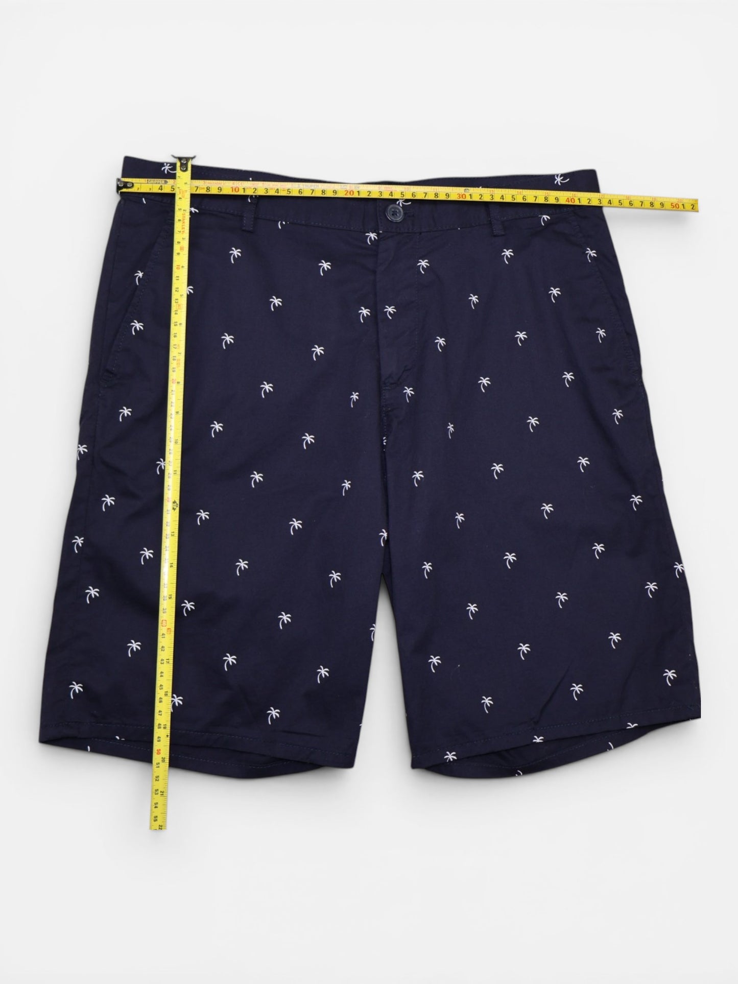 BERMUDA SLIM FIT CON ESTAMPADO DE PALMERAS | H&M | TALLA 31