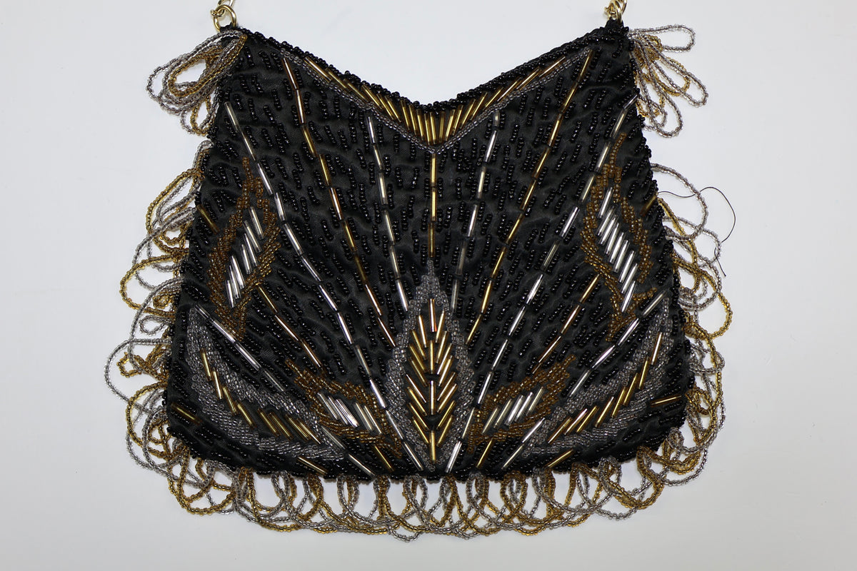 BOLSO DE NOCHE CON PEDRERÍA BORDADA | LA REGALE