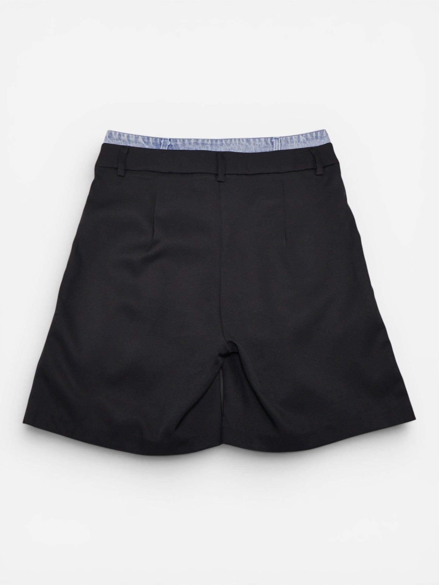 BERMUDA NEGRA CON CINTURA EN DENIM | GALITA | TALLA M