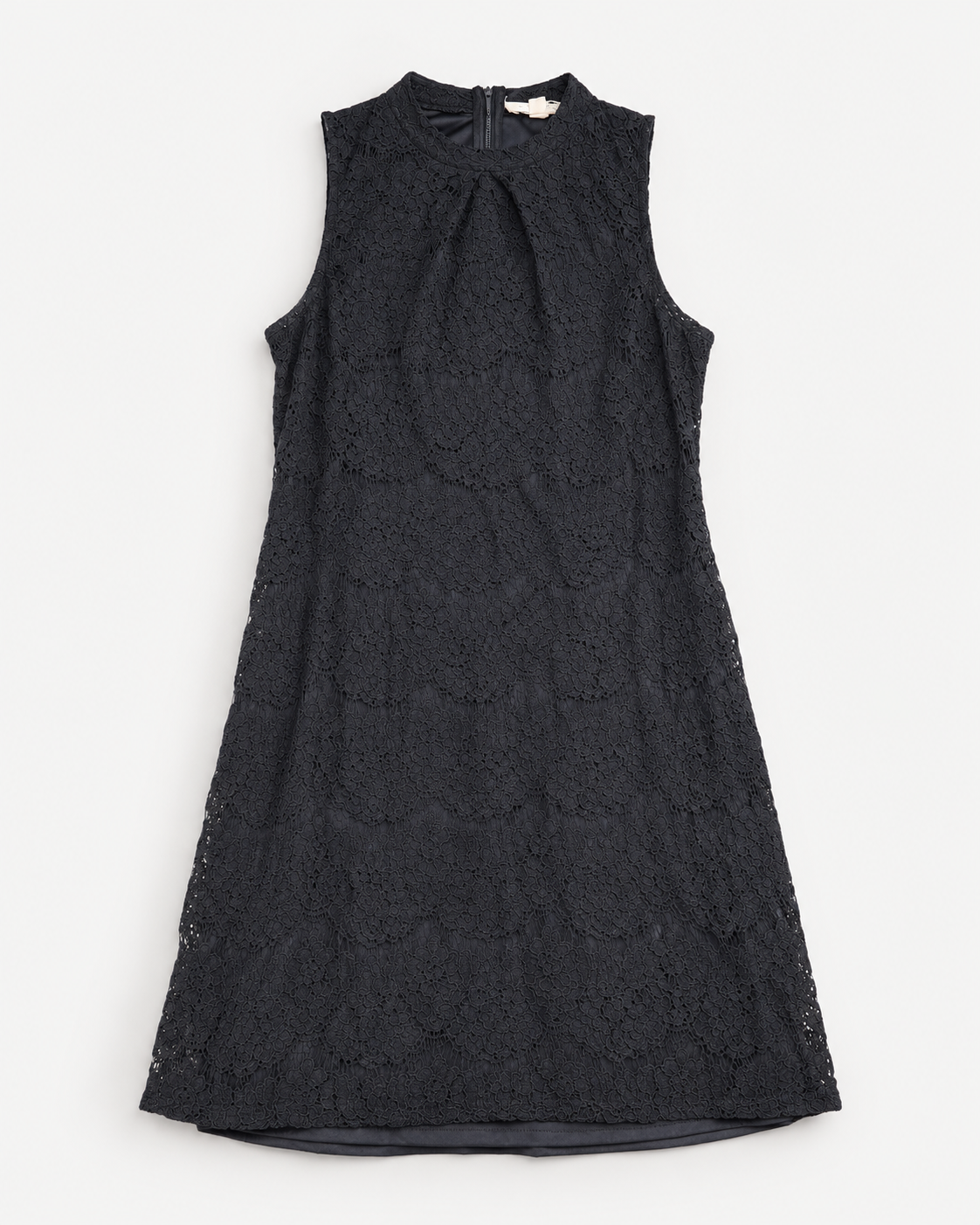 Vestido negro de encaje cuello alto sin mangas para mujer Rebellion talla S, ropa de segunda mano en República Dominicana