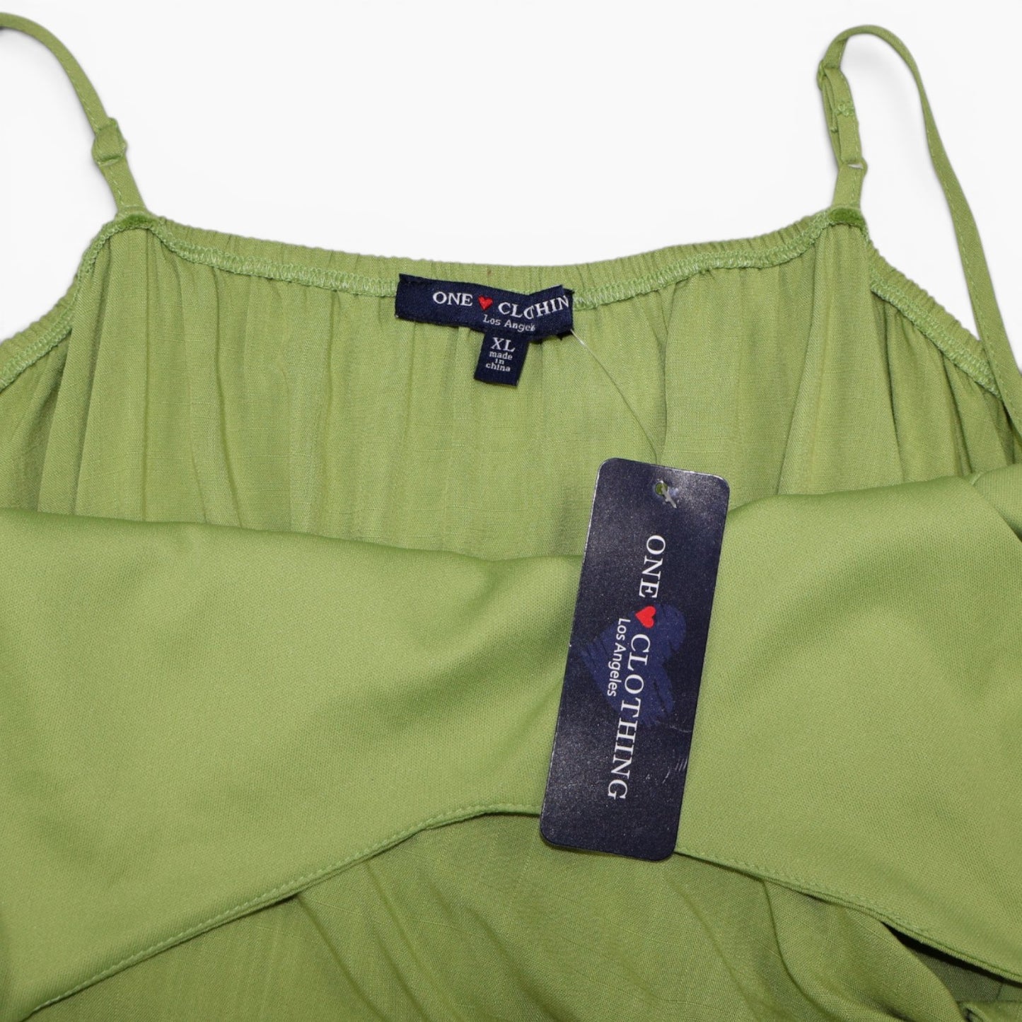 ROMPER VERDE CON TIRANTES | ONE CLOTHING | TALLA XL