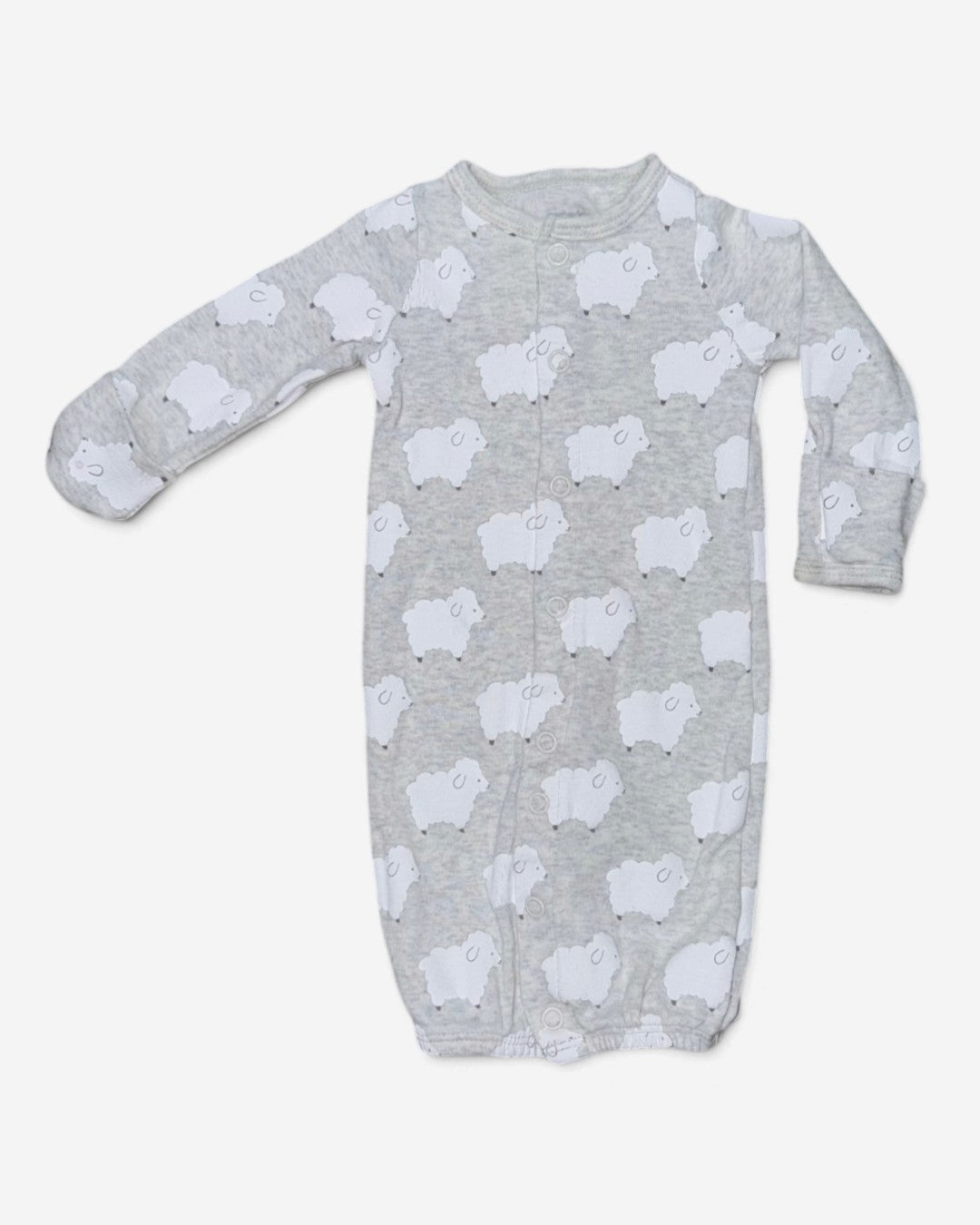 Pijama tipo batita con ovejitas para bebé Carter's talla NB, foto 2