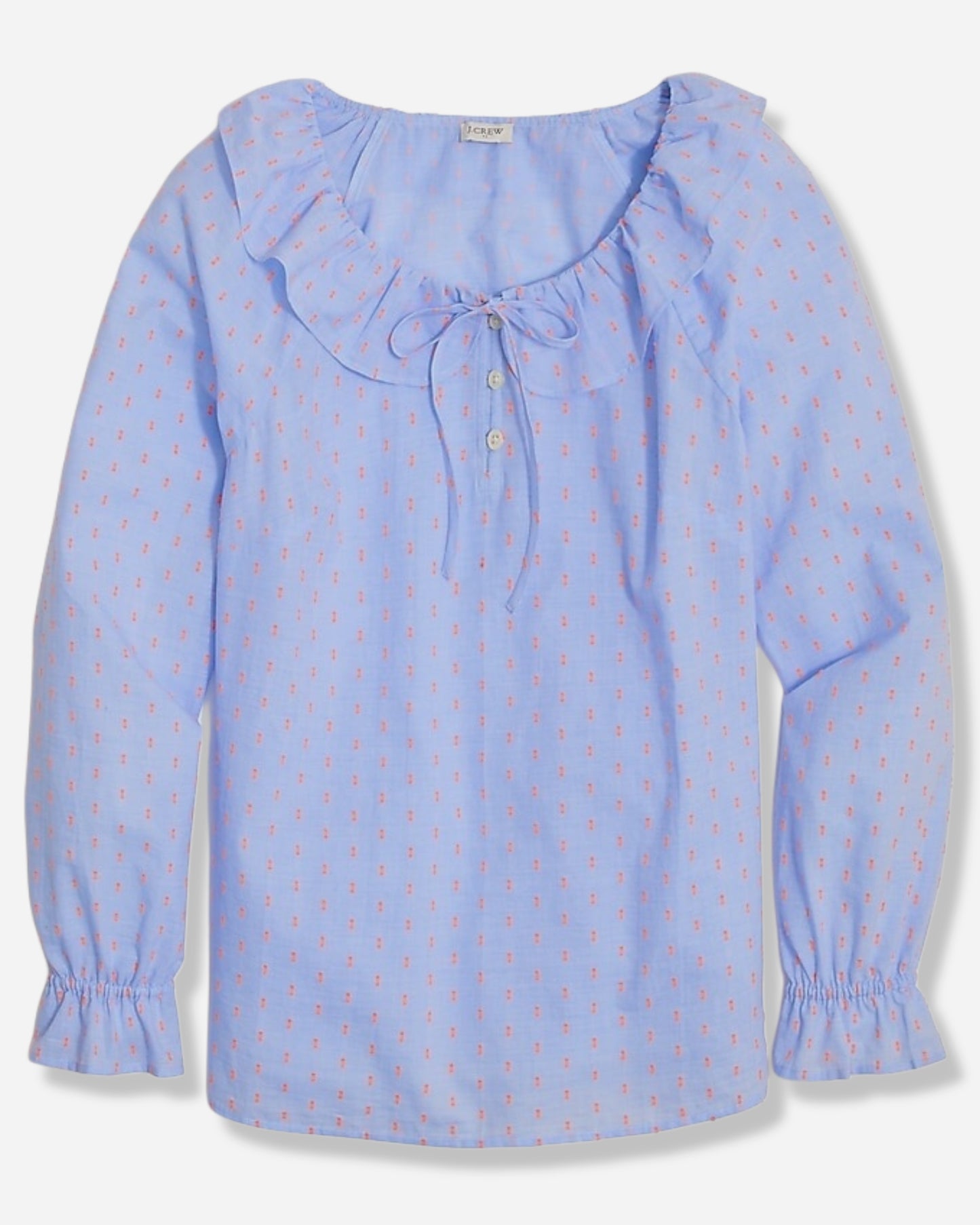 BLUSA MANGA LARGA CON VOLANTES | J.CREW | M
