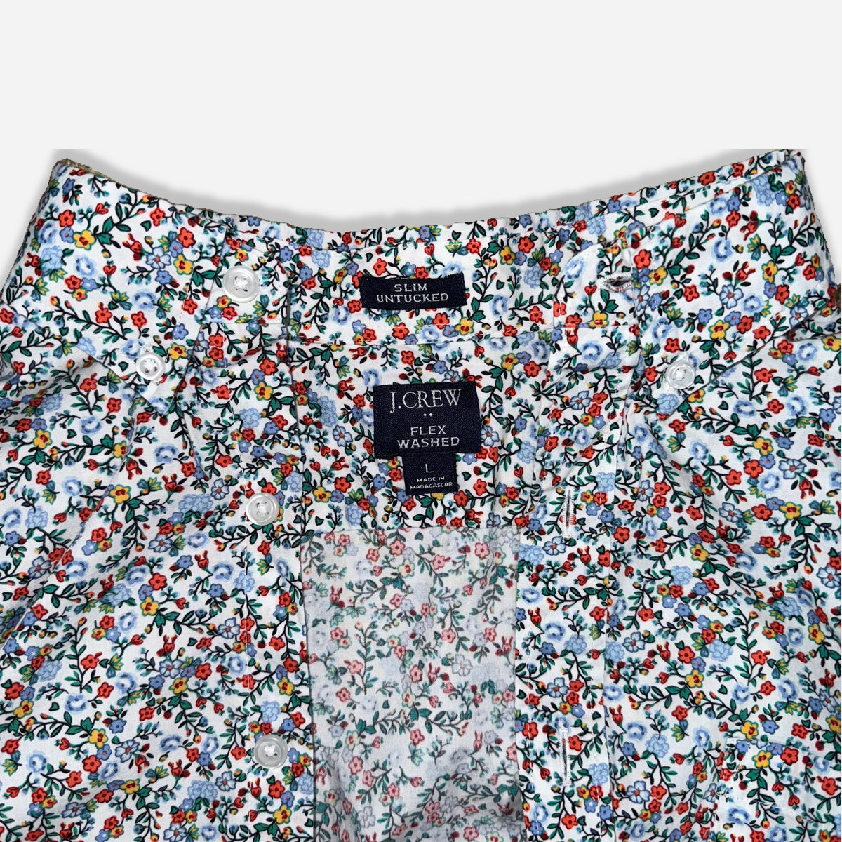CAMISA ESTAMPADA SLIM UNTUCKED PARA HOMBRE | J.CREW | TALLA L
