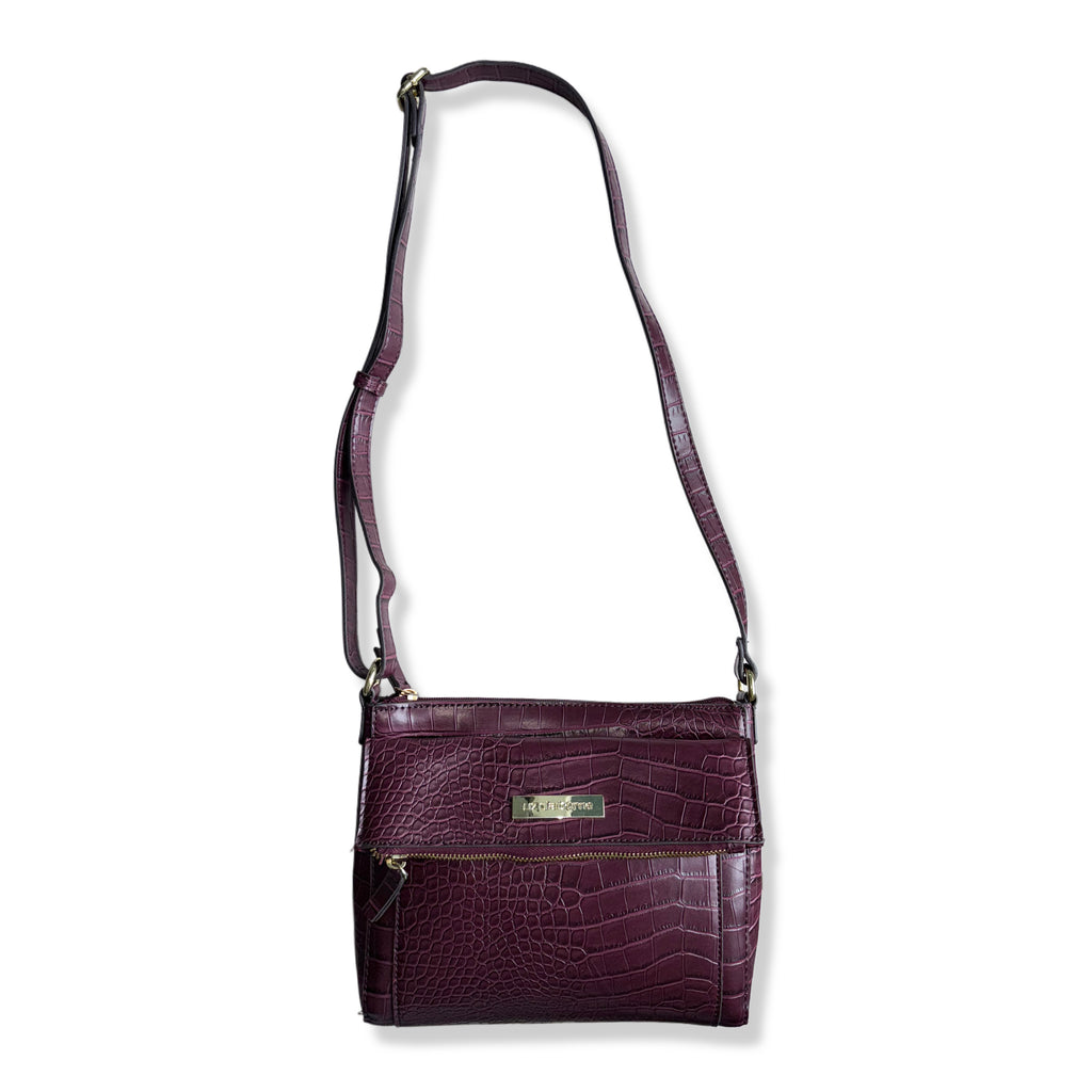 CARTERA CROSSBODY VINTAGE TEXTURA COCODRILO | LIZ CLAIBORNE