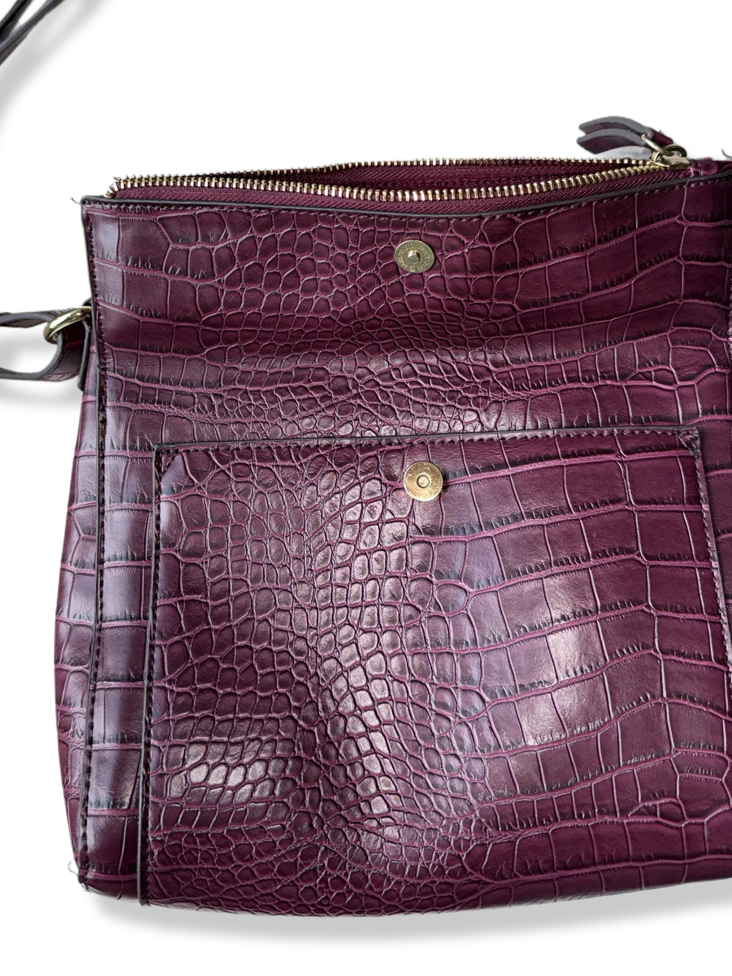 CARTERA CROSSBODY VINTAGE TEXTURA COCODRILO | LIZ CLAIBORNE
