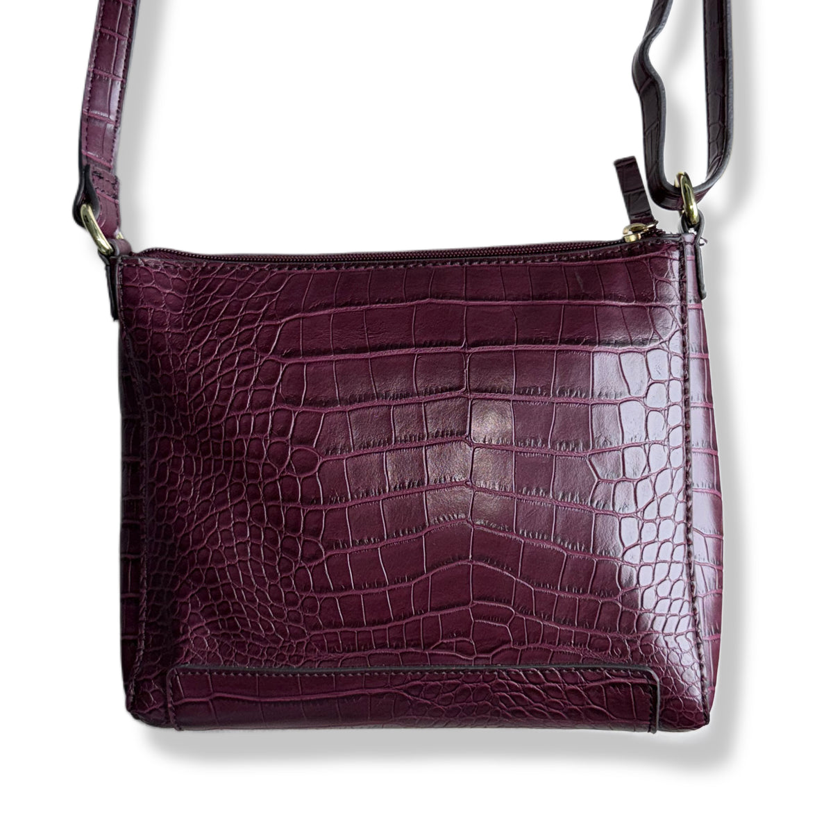CARTERA CROSSBODY VINTAGE TEXTURA COCODRILO | LIZ CLAIBORNE