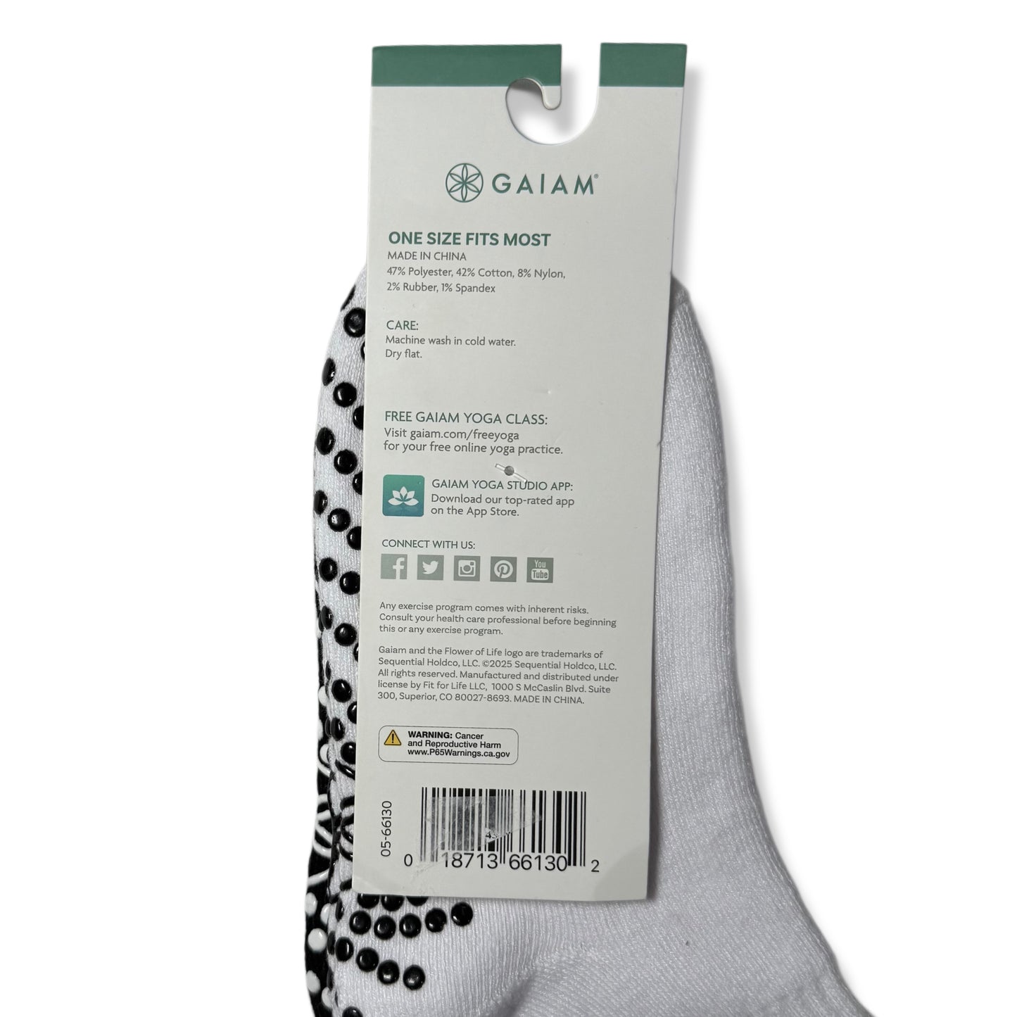 MEDIAS ANTIDESLIZANTES (PACK DE 2) | GAIAM | ONE SIZE