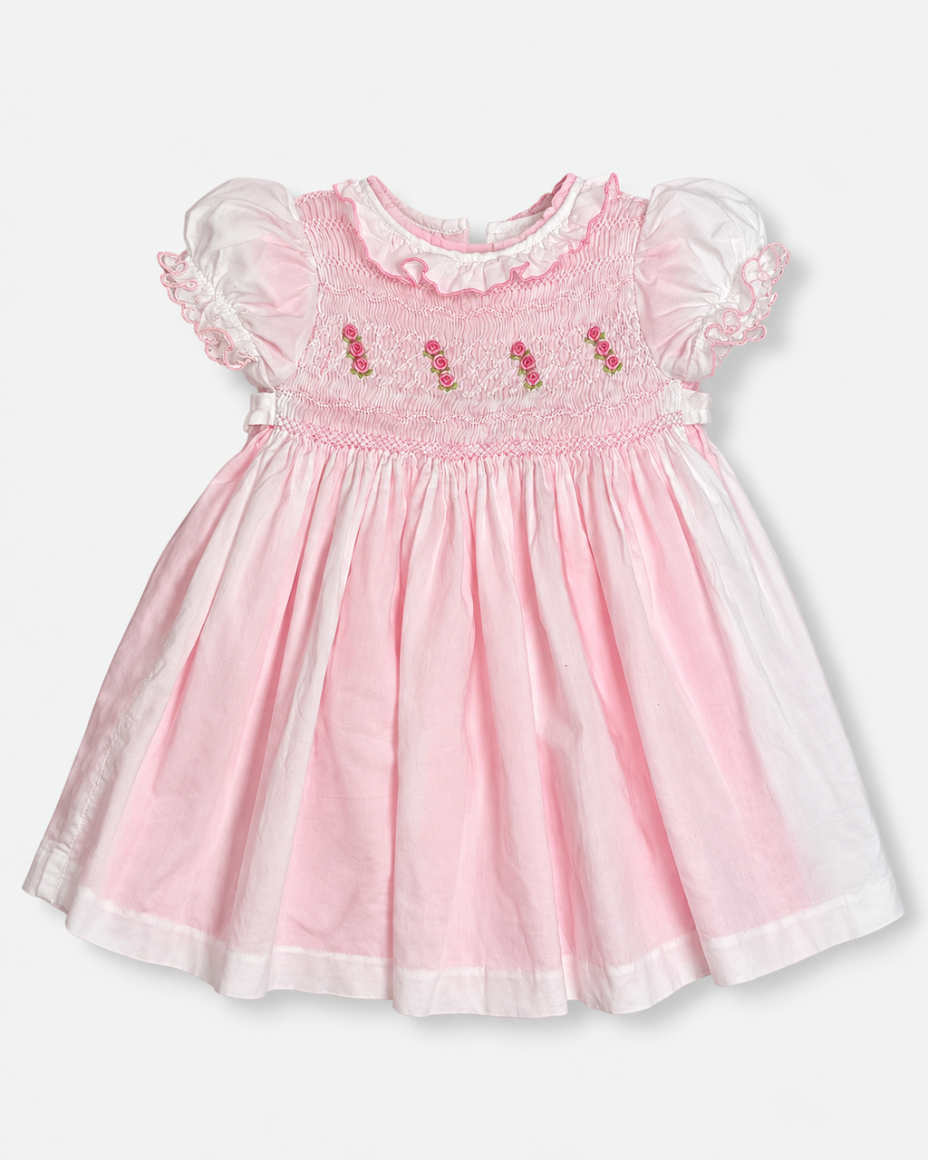 VESTIDO BORDADO PARA BEBÉ | KARELA KIDS | TALLA 6 MESES