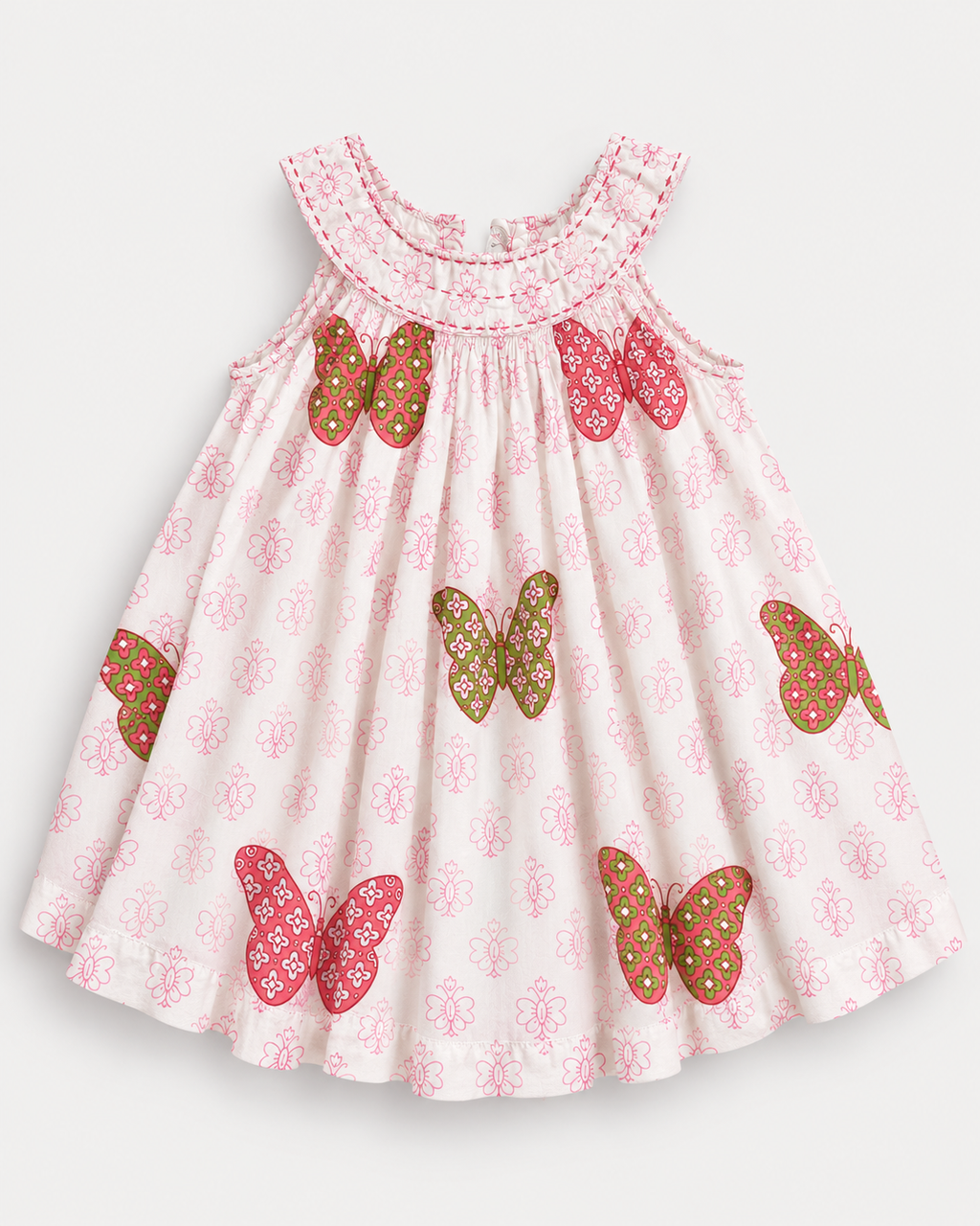 VESTIDO CON MARIPOSAS PARA BEBÉ | ALMIRAH NYC | TALLA 9-12 MESES