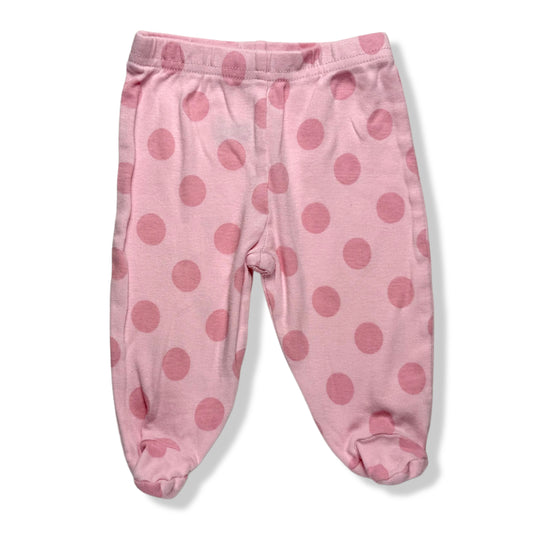 PANTALÓNCITO ROSADO CON LUNARES PARA BEBÉS | GERBER | TALLA 0–3M