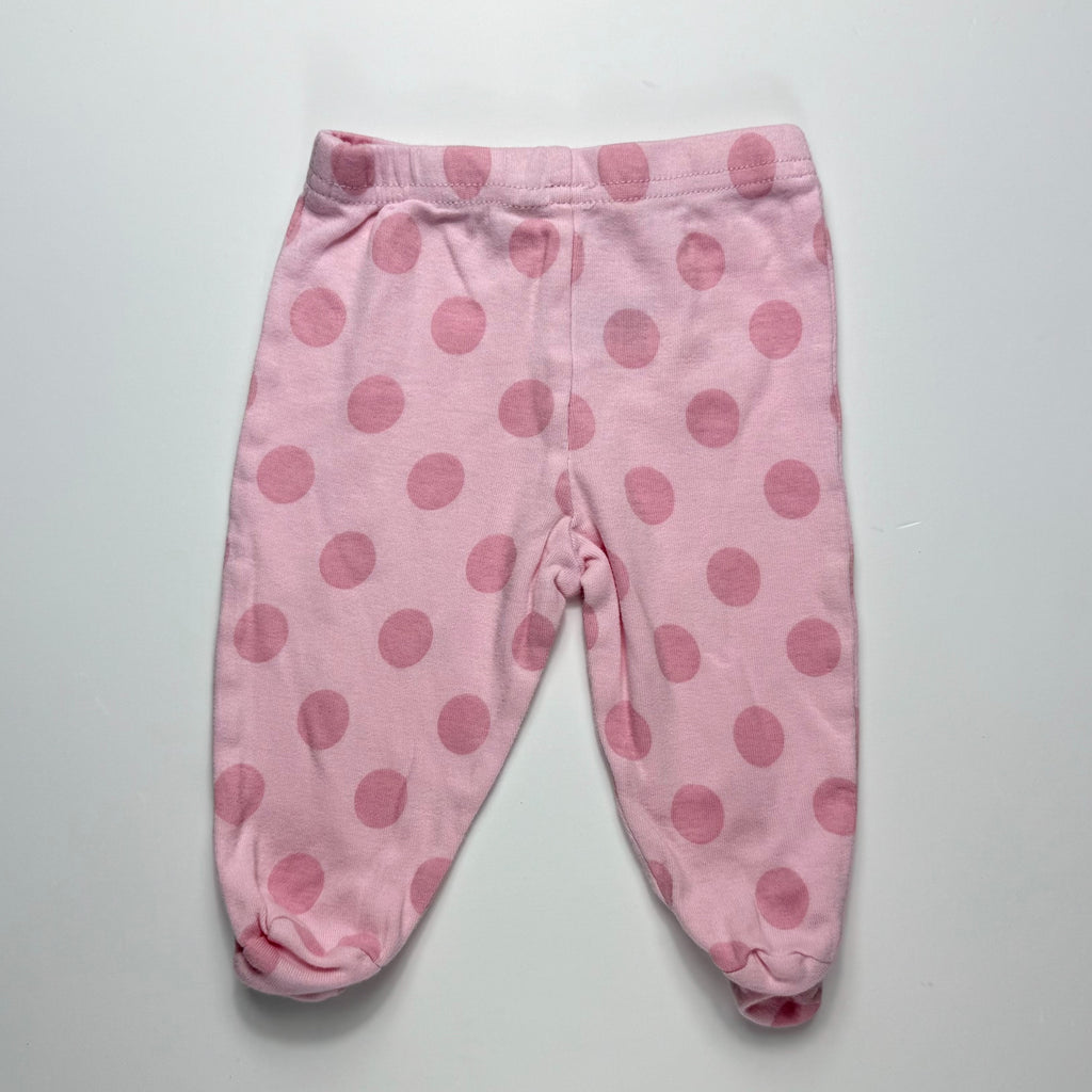 PANTALÓNCITO ROSADO CON LUNARES PARA BEBÉS | GERBER | TALLA 0–3M