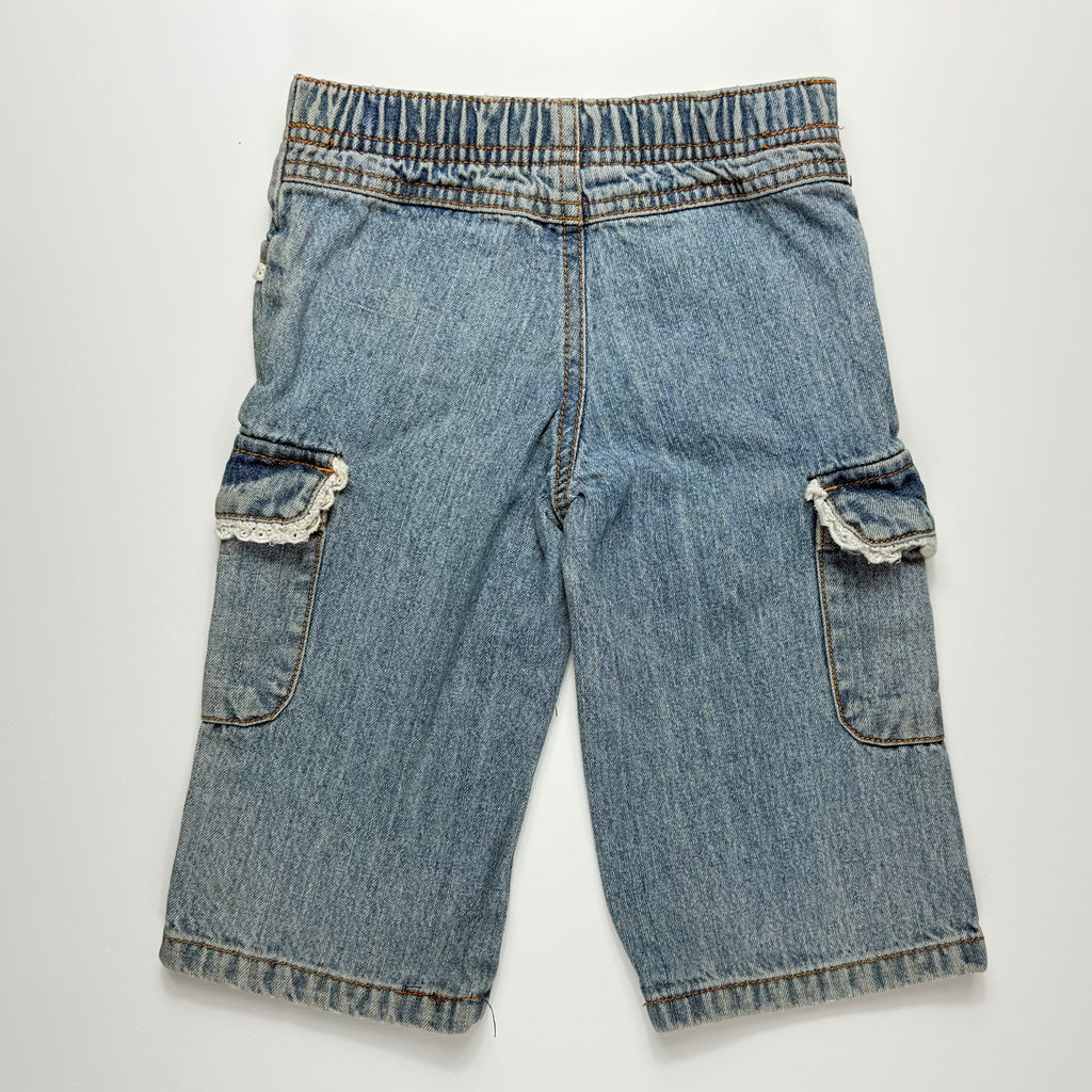 PANTALÓN CARGO JEAN PARA BEBÉ | CHEROKEE | TALLA 12 MESES