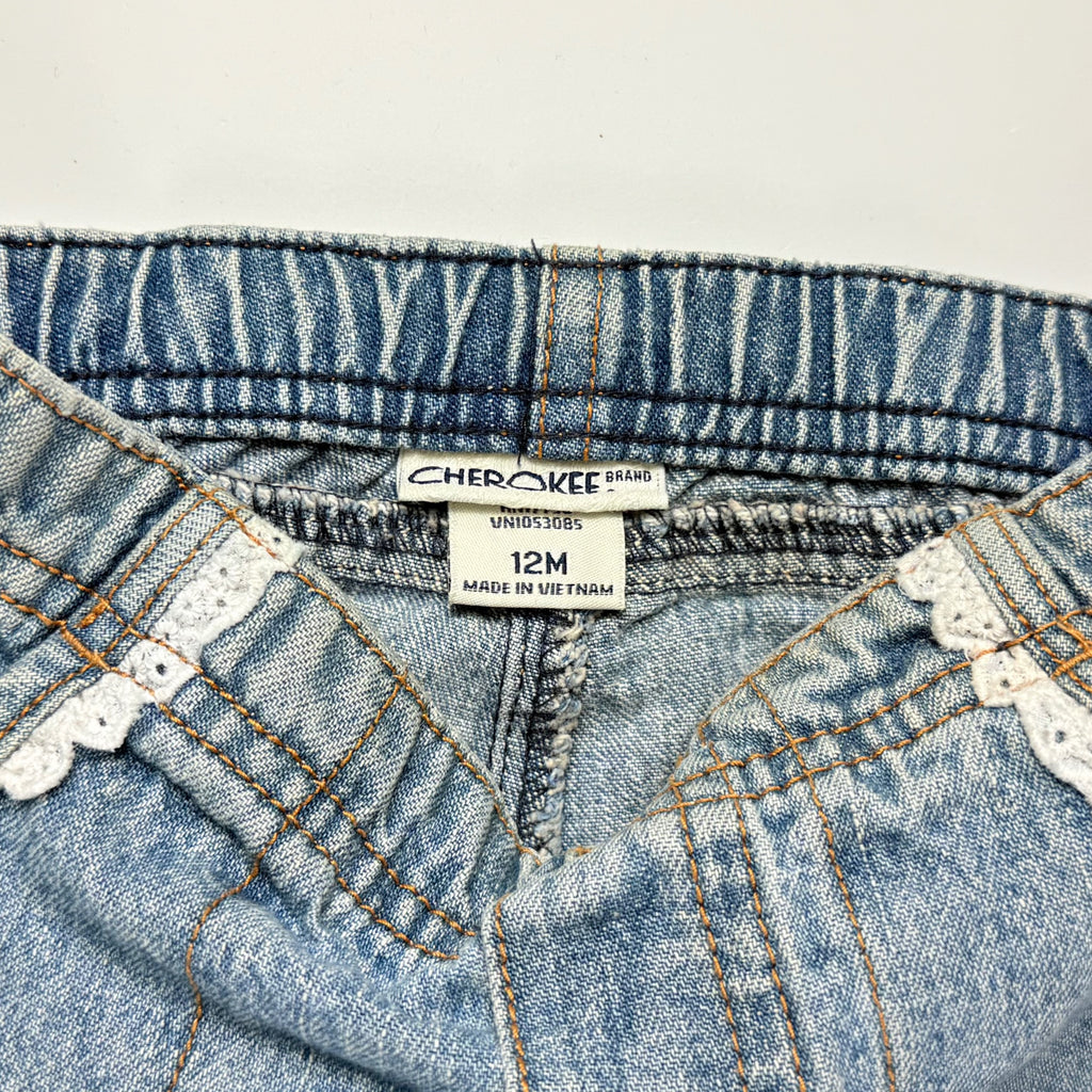 PANTALÓN CARGO JEAN PARA BEBÉ | CHEROKEE | TALLA 12 MESES