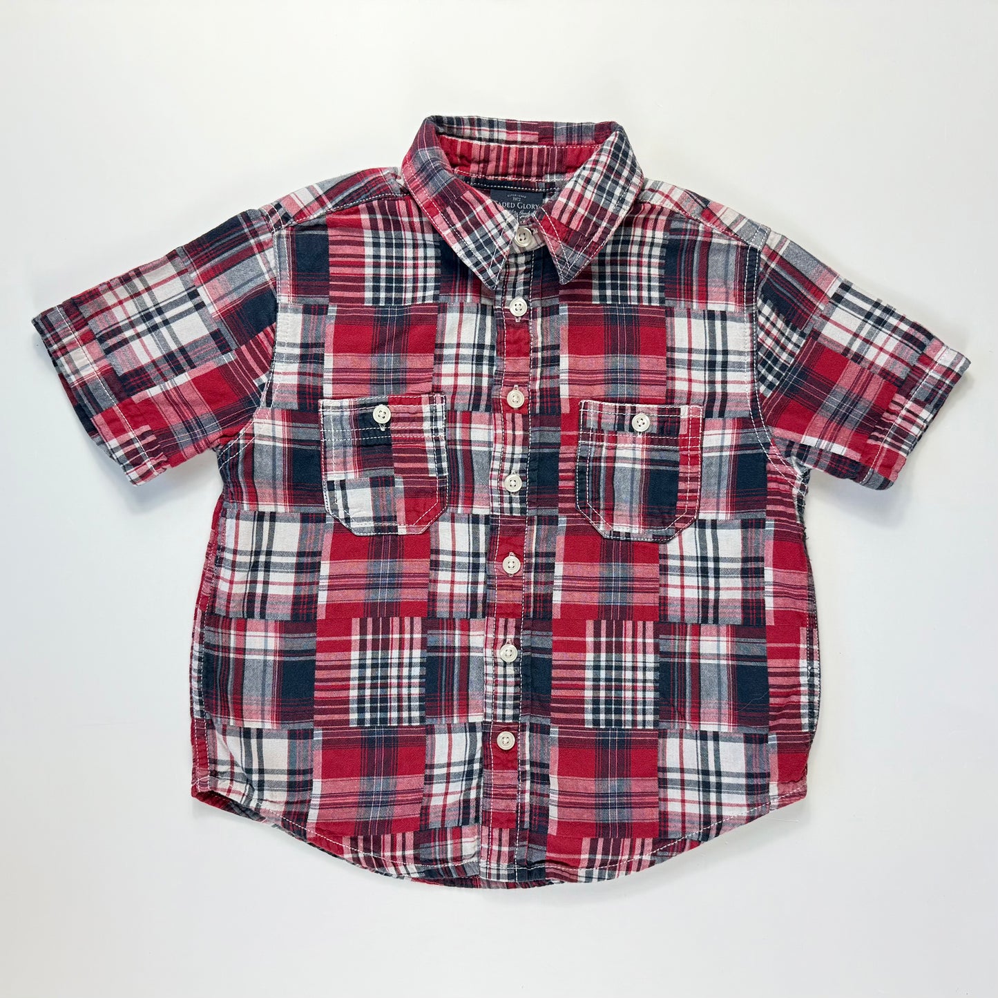 CAMISA CUADROS PARA NIÑOS | FADED GLORY | TALLA XS (4/5)