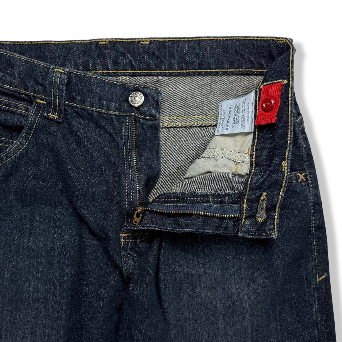 Jeans azul oscuro de corte recto para niño Wrangler talla 16, foto 3