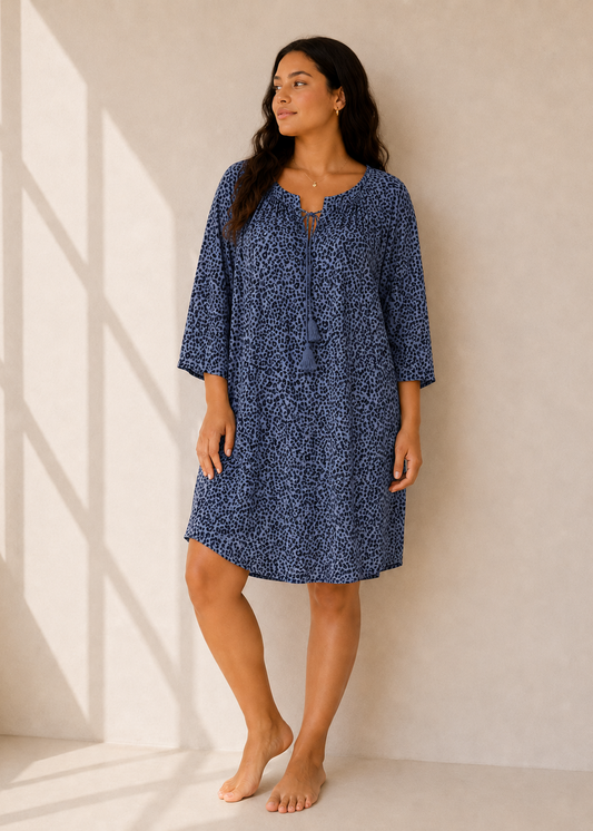 SALIDA DE BAÑO CON ESTAMPADO ANIMAL PRINT | BEACH LUNCH LOUNGE | TALLA M