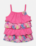VESTIDO DE NIÑA CON VOLANTES Y ESTAMPADO FLORAL | OSHKOSH B’GOSH | TALLA 5T